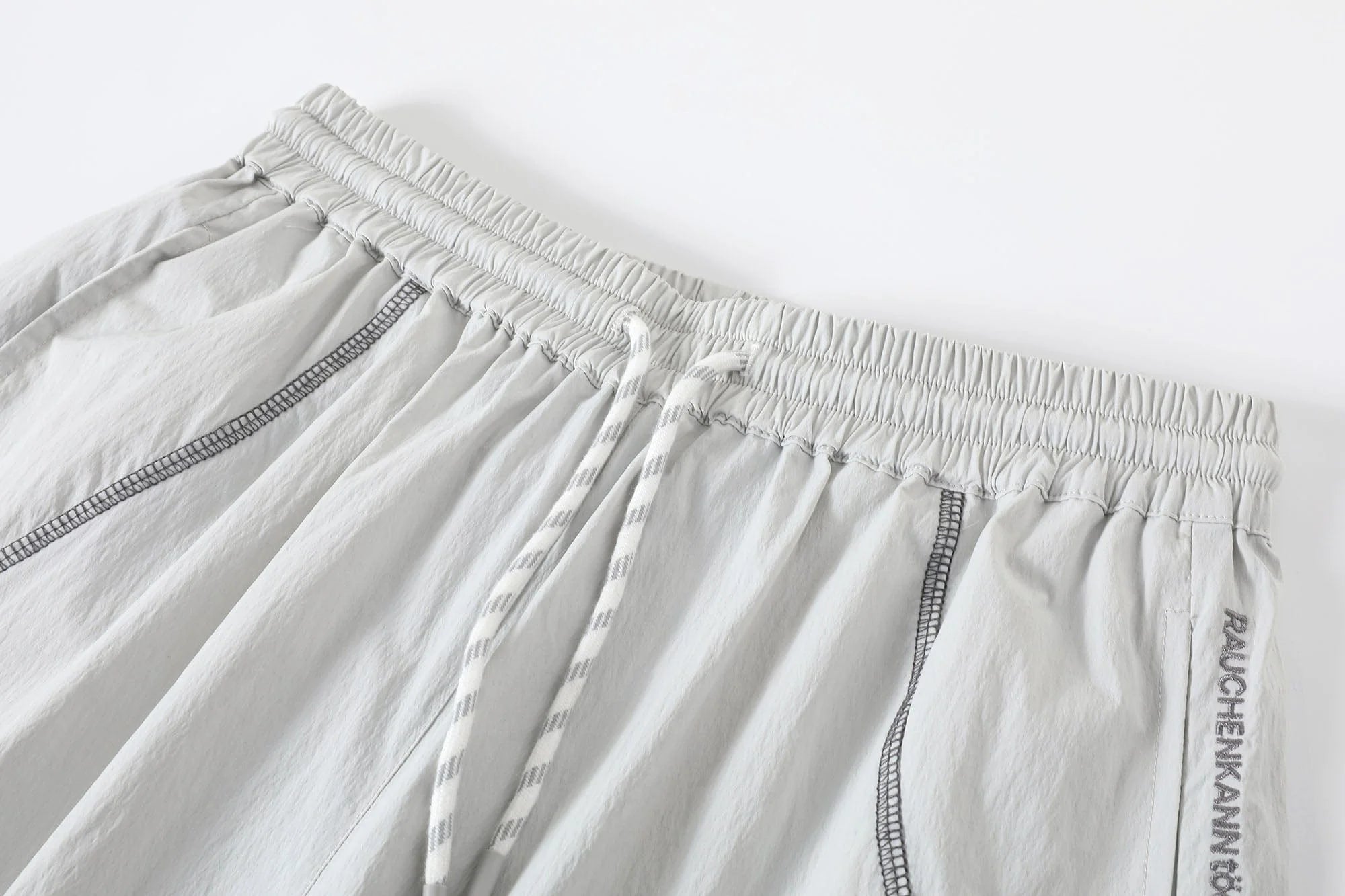 DONSMOKE Contrast Cross Stitch Quick-Dry Pants