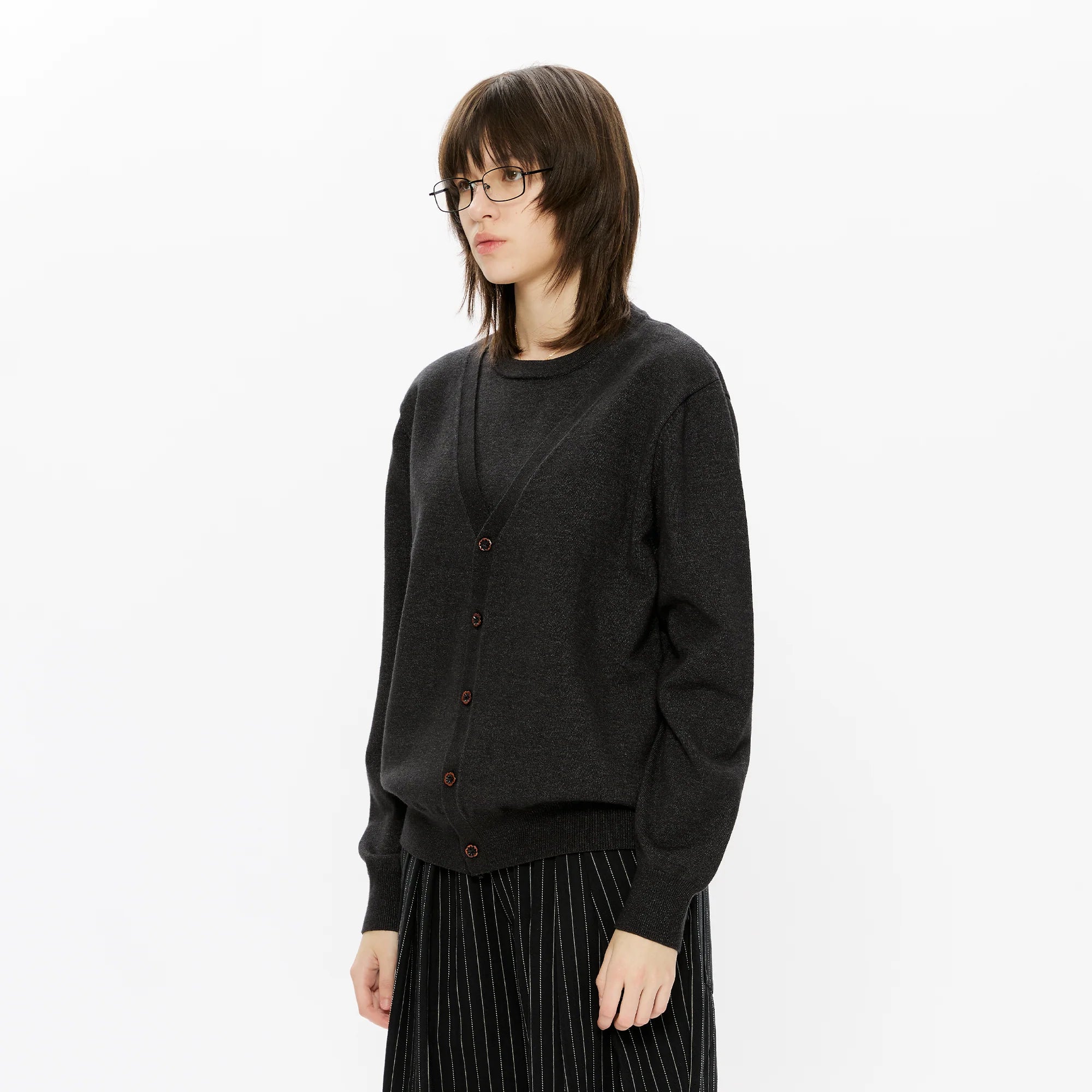 KREATE Essential Double-Layer Knit Cardigan