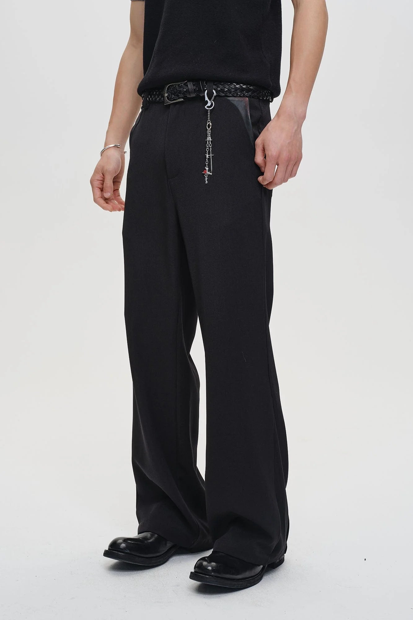 CATSSTAC Minimal Patch Wide-Leg Trousers
