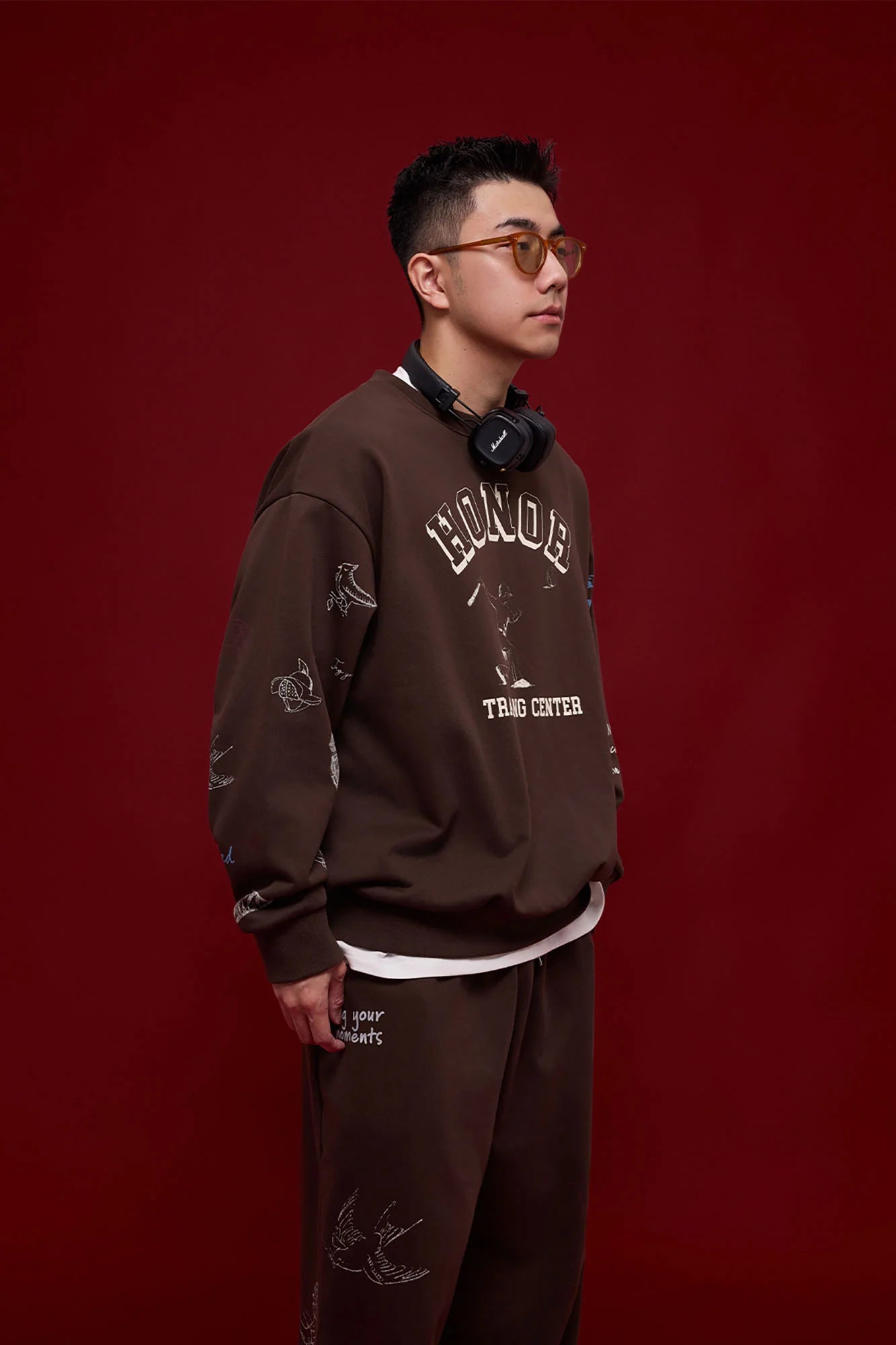 BANANA CLUB Classic Doodle Graphic Sweatshirt