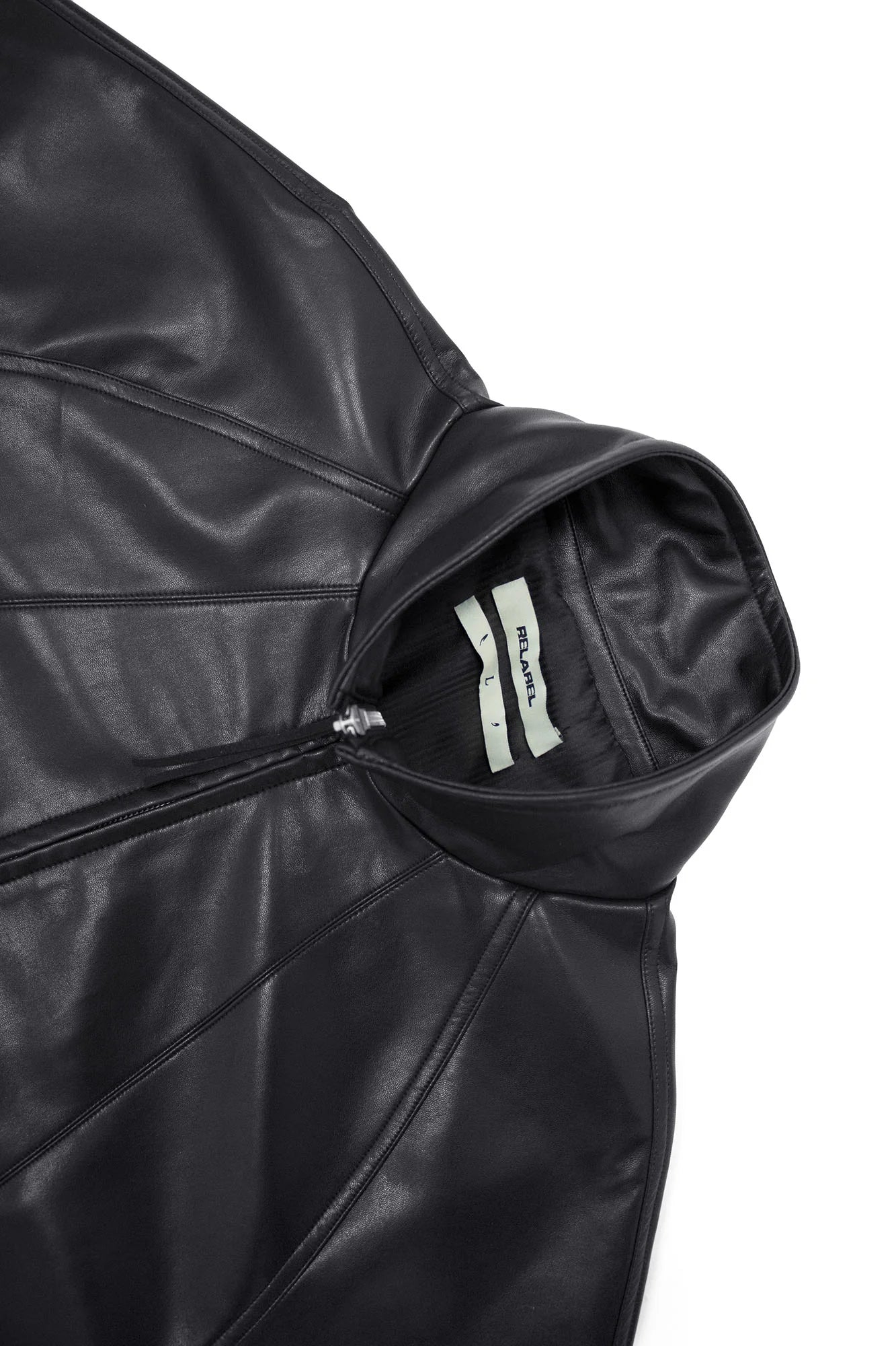 RELABEL Multi-Pocket Faux Leather Oversized Jacket