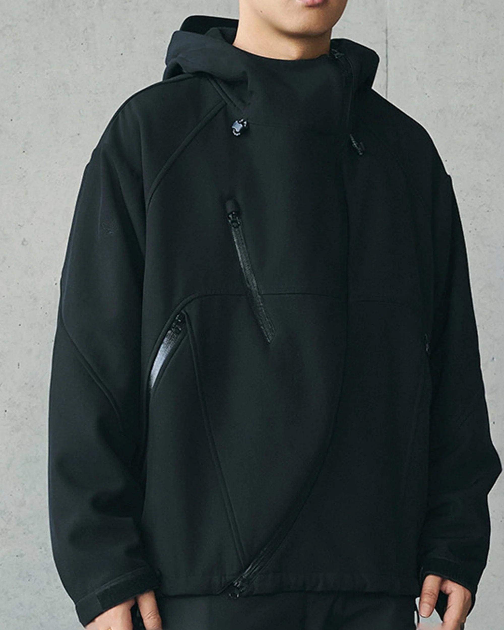 ENSHADOWER Deconstructed Asymmetrical Windbreaker