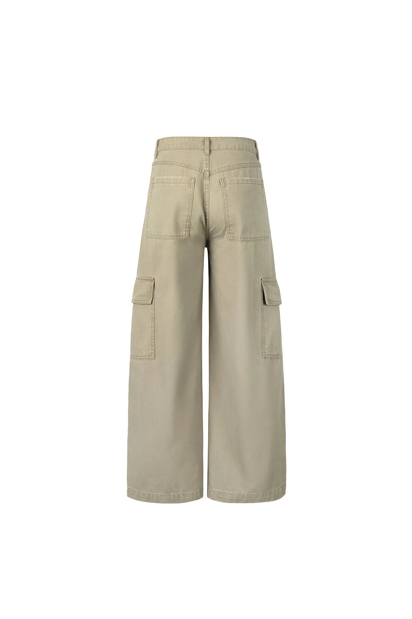 OKAYTHXBYE Pleated Utility Baggy Cargo Pants