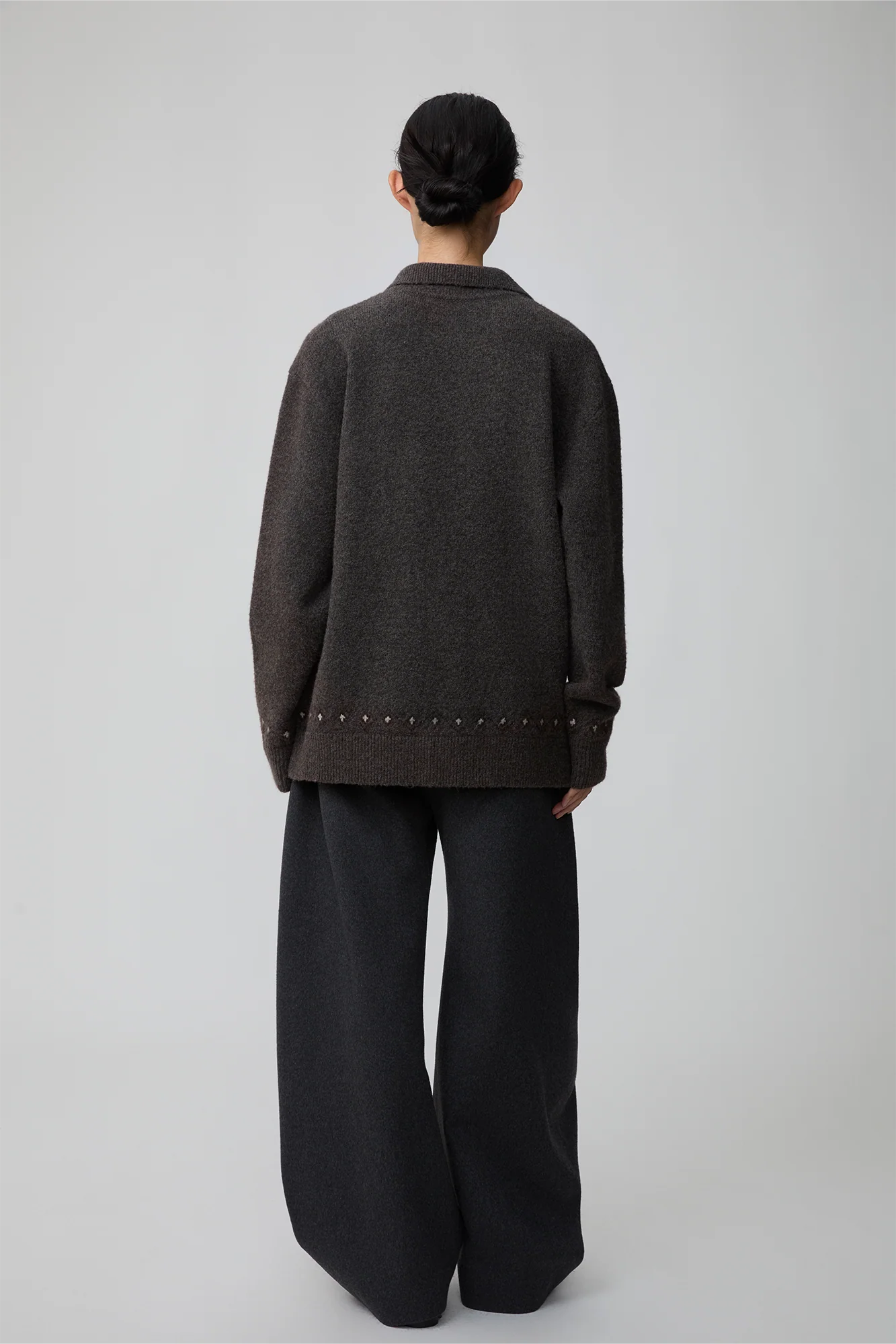 OPICLOTH Essential Wool-Blend Barrel Pants
