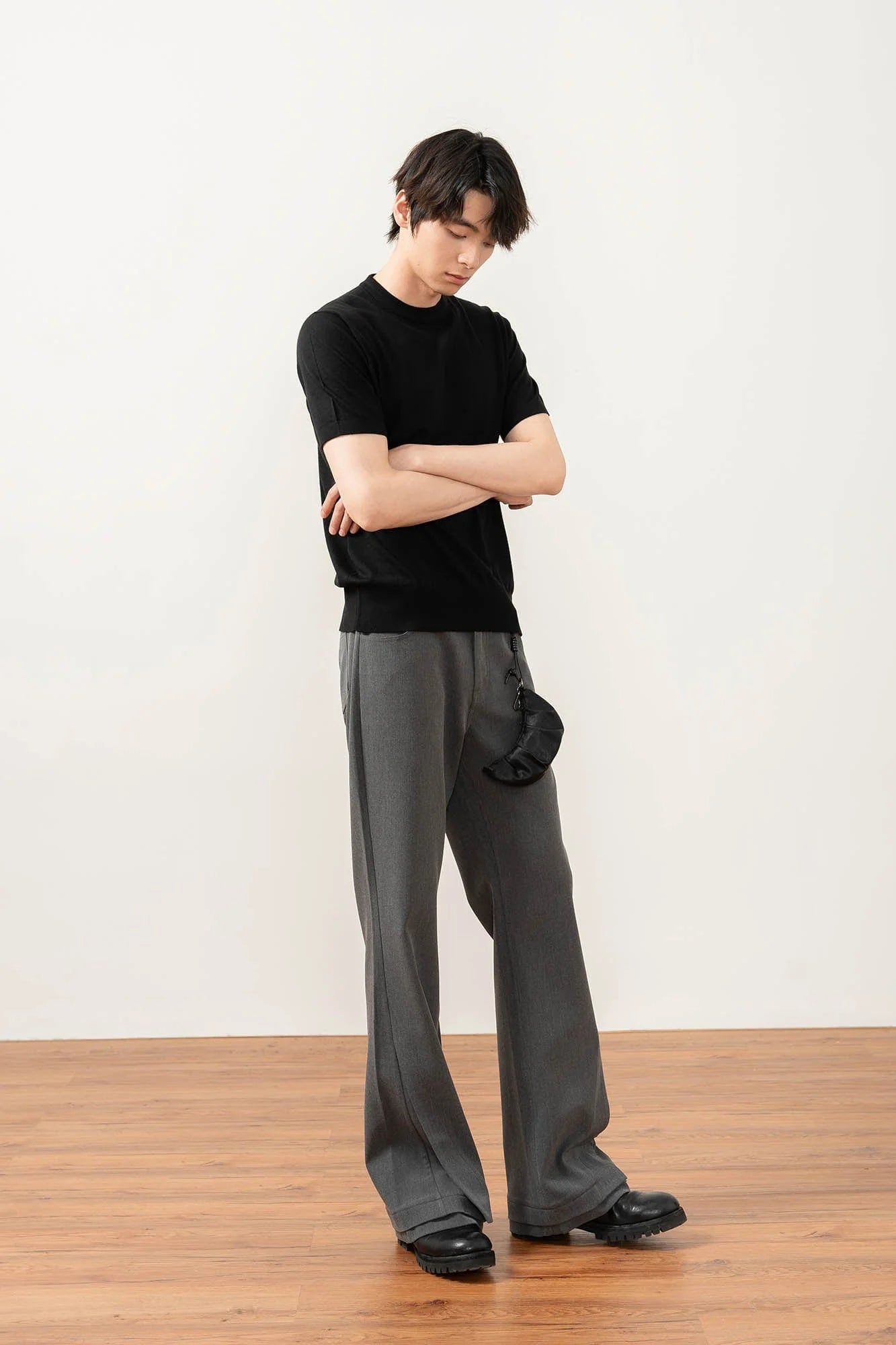 MOITIEDEPETALE Essential Layered Flared Trousers