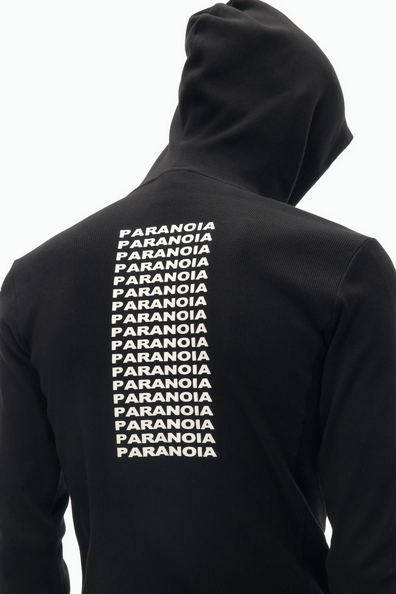 SAVAGEGROWTHWORLD Paranoia Graphic Balaclava Slim Hoodie
