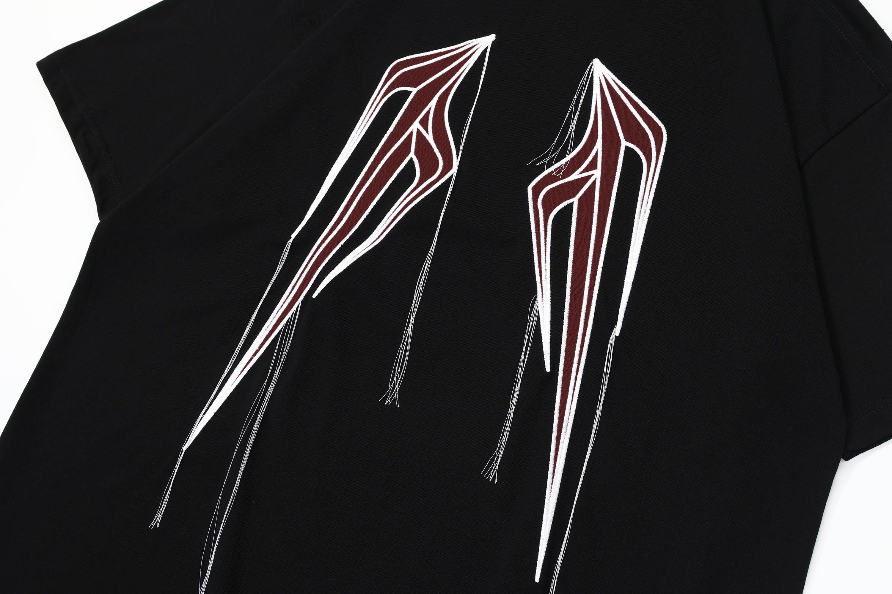 OVDY Wing Embroidered Patch Oversized T-Shirt