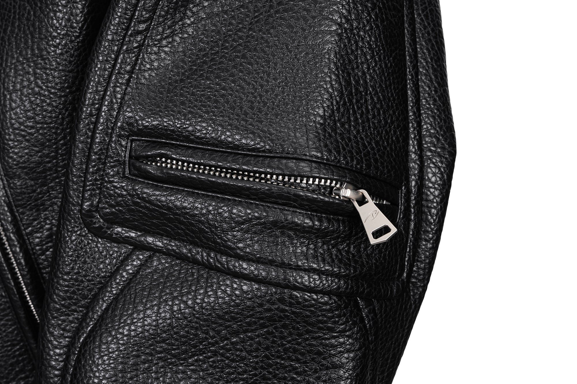 CATSSTAC Paneled Grain PU Utility Jacket