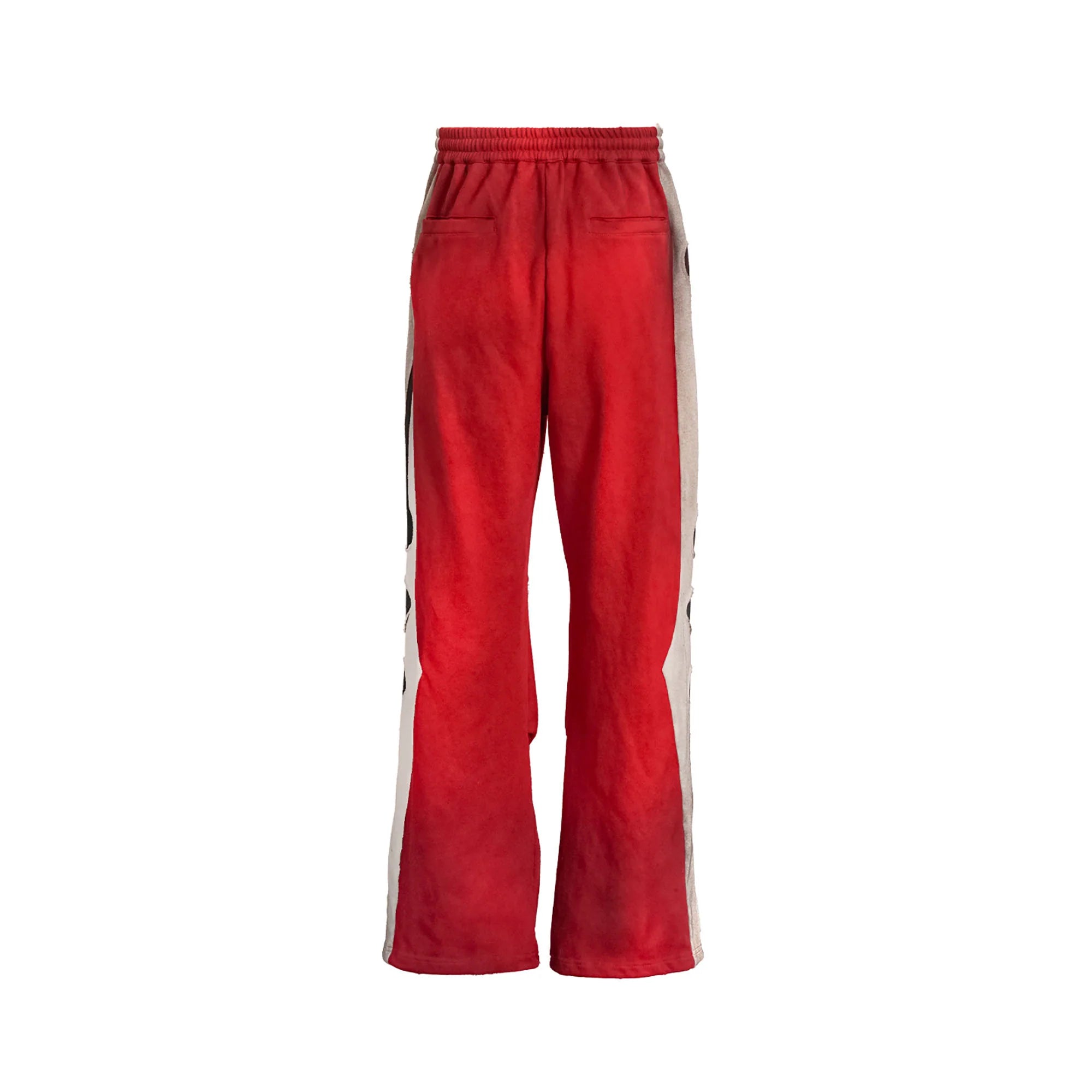 UNDERWATER Skeleton Distressed Contrast Panel Sweatpants