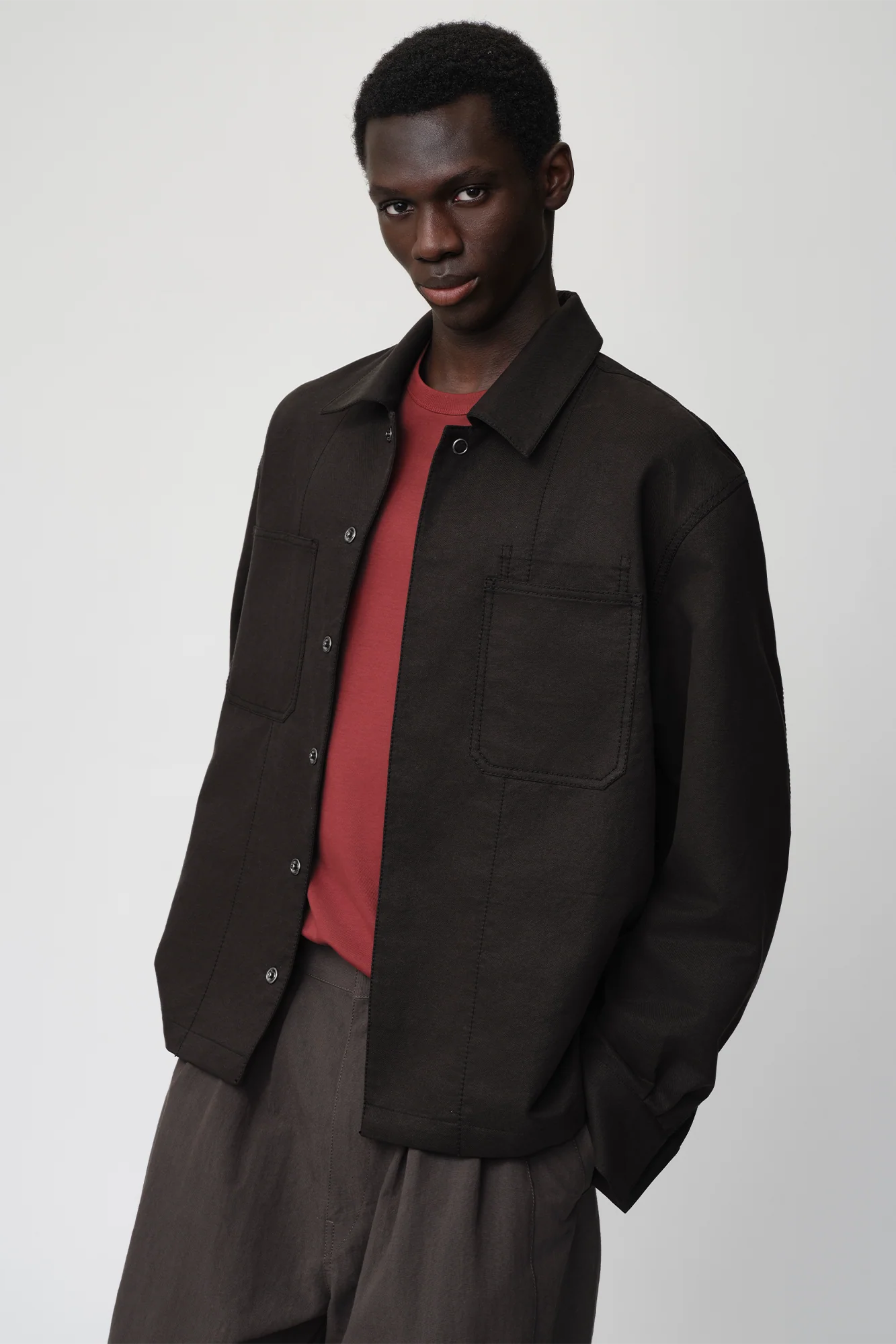 OPICLOTH Cotton-Blend Patch-Pocket Jacket