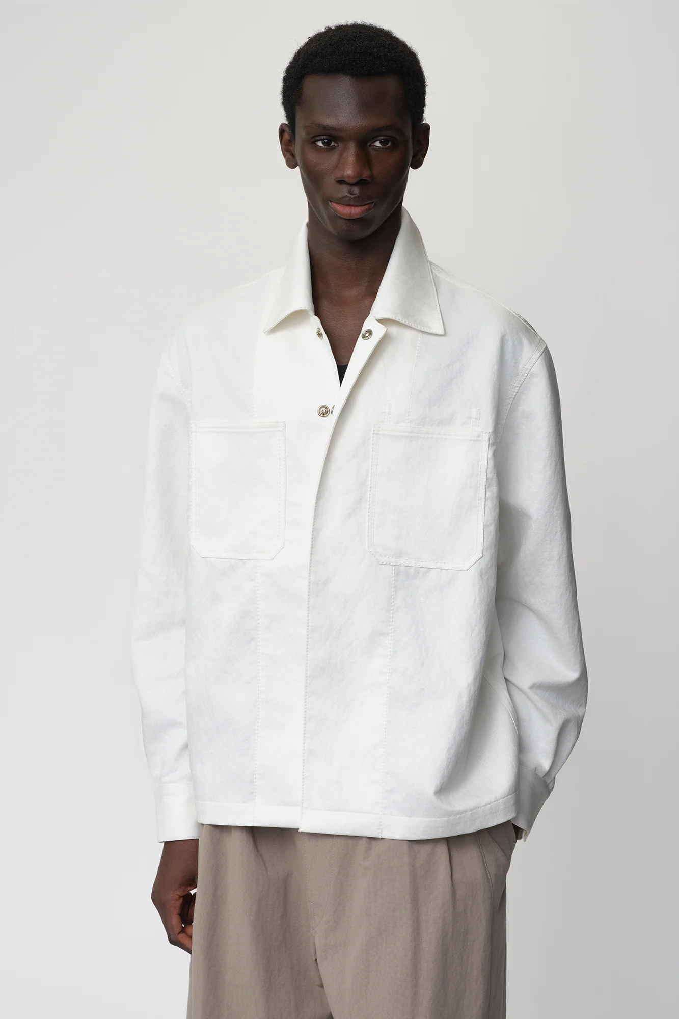 OPICLOTH Cotton-Blend Patch-Pocket Jacket