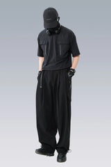 SILENSTORM Drawstring-Hem Webbing Belt Utility Pants