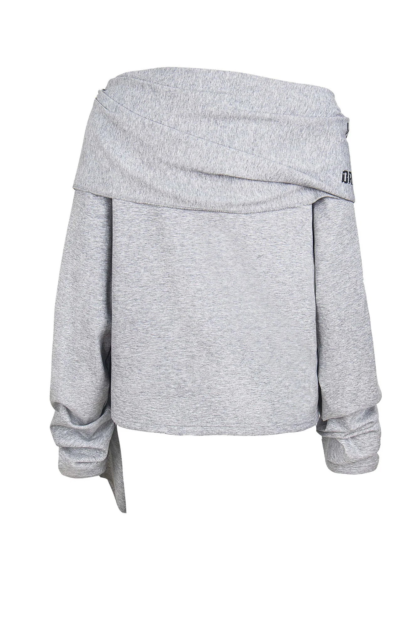 CLP Deconstructed Shawl-Overlay Sweatshirt