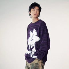 1997 POSTOFFICE Modern Knitted Lotus Sweatshirt