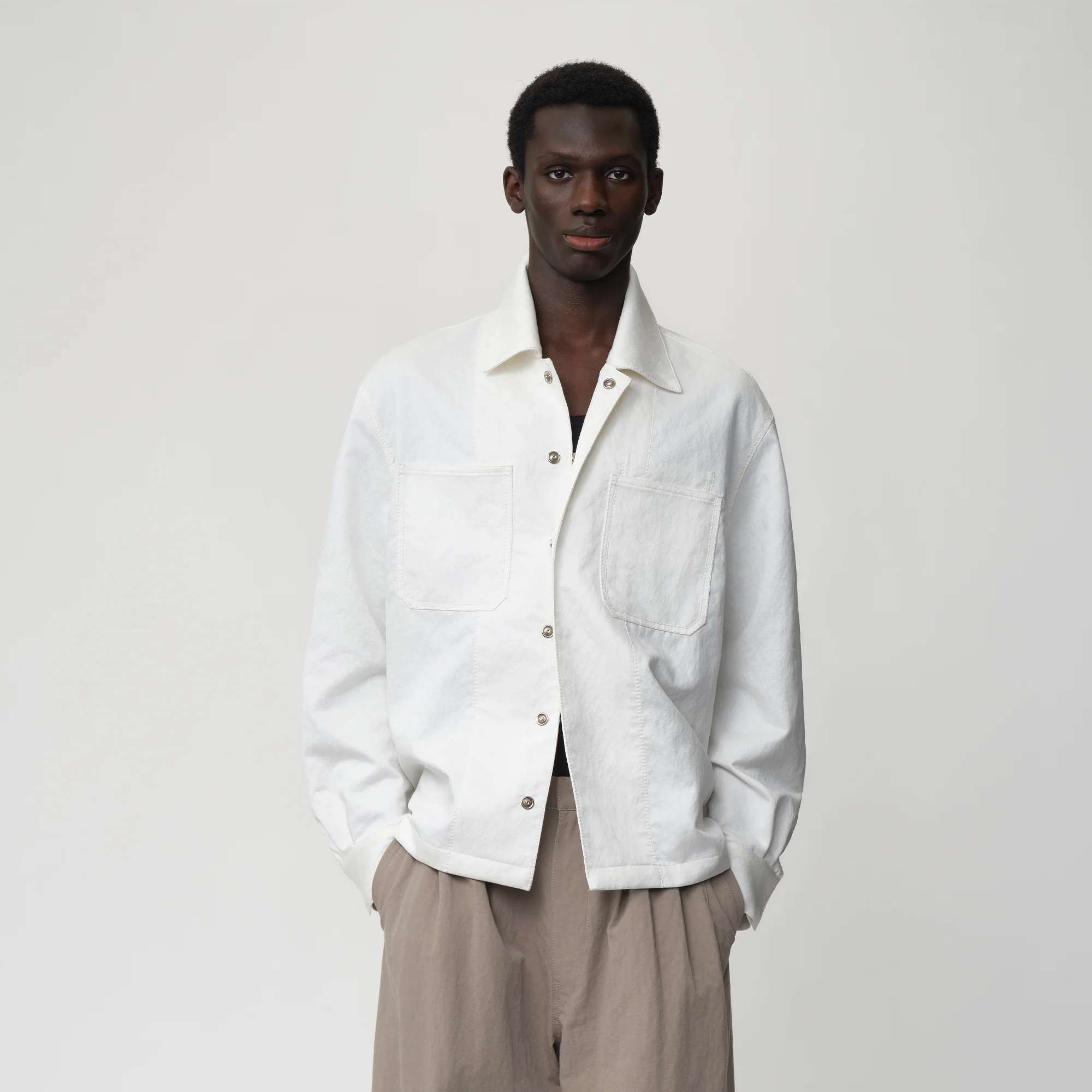 OPICLOTH Cotton-Blend Patch-Pocket Jacket