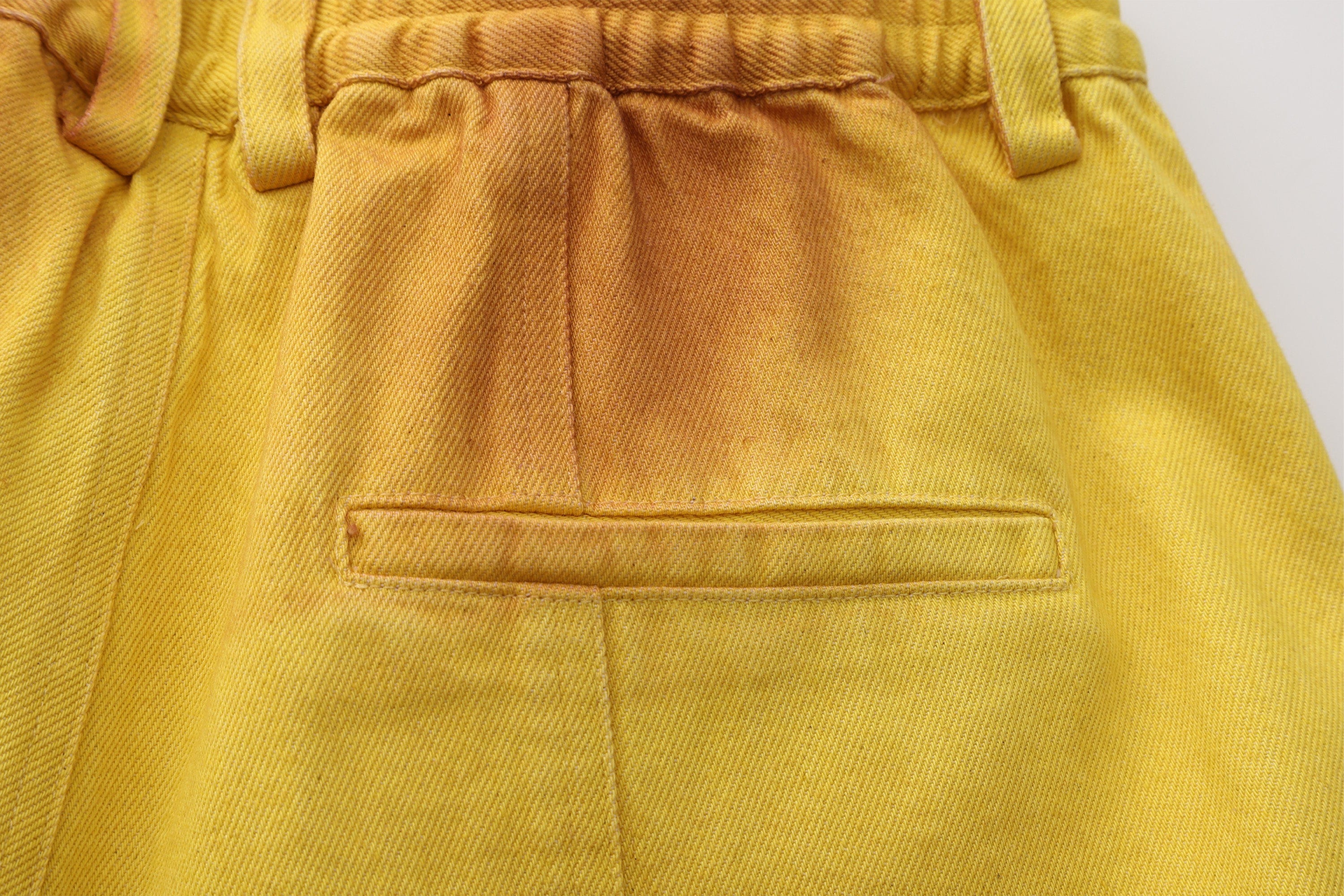 VANN VALRENCE Dye-Washed Convertible Wide-Leg Pants