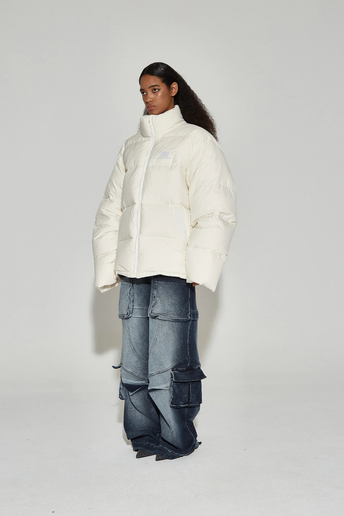 VANN VALRENCE Classic Stand-Collared Duck-Down Oversized Jacket