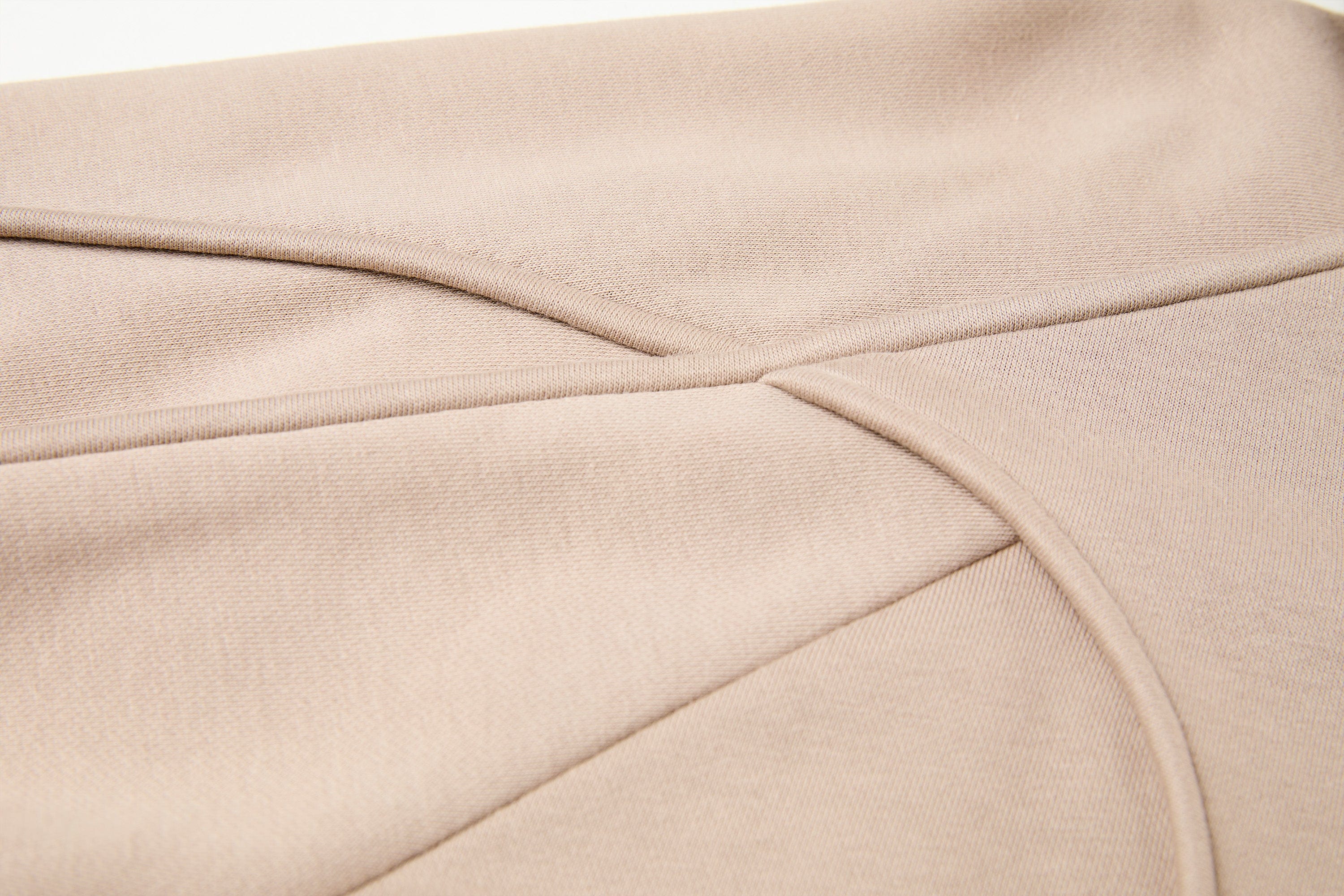 ORGANIC EMOTION Curved Panel Drawstring-Hem Zip-Up Hoodie