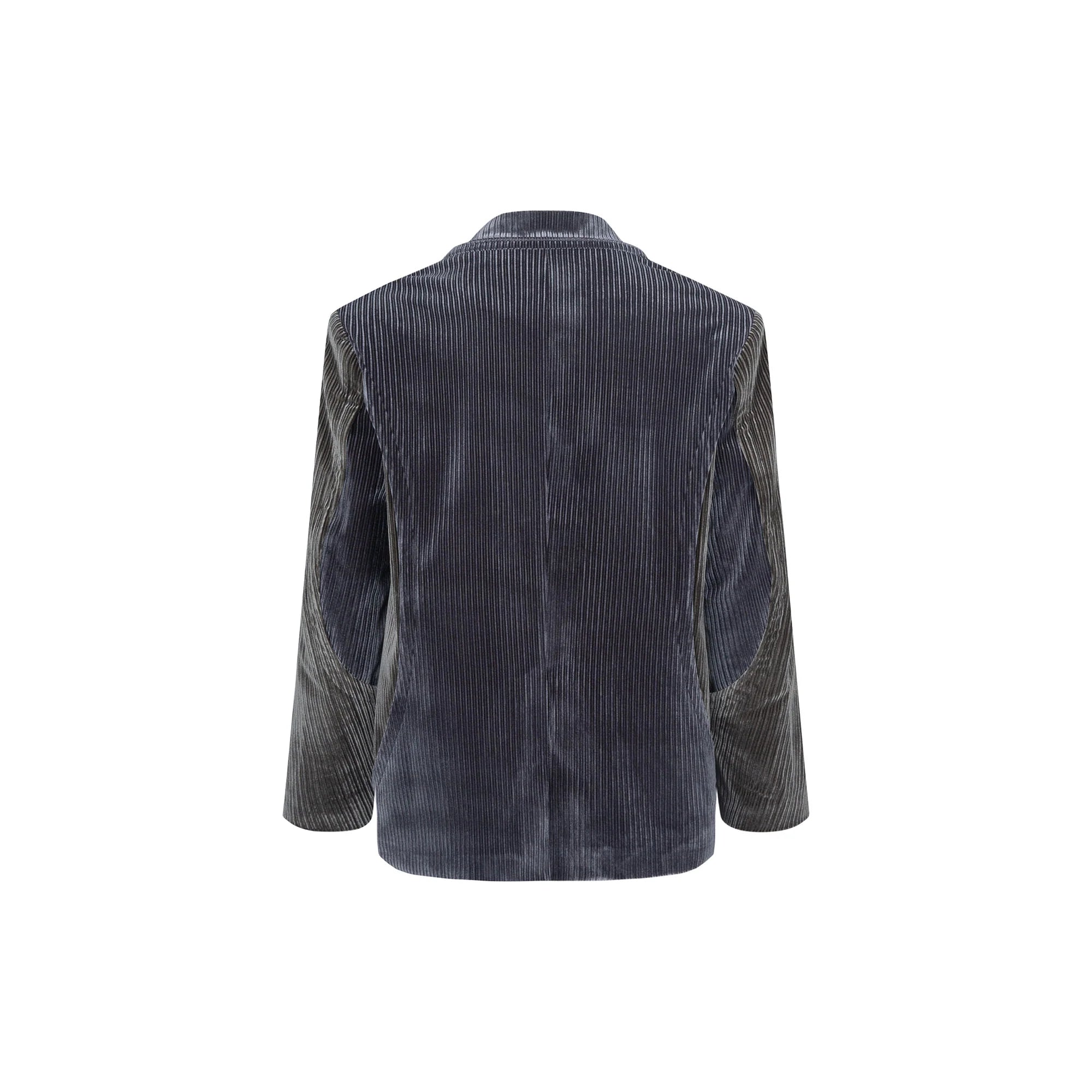 TUIMU Corduroy Contrast Panel Blazer