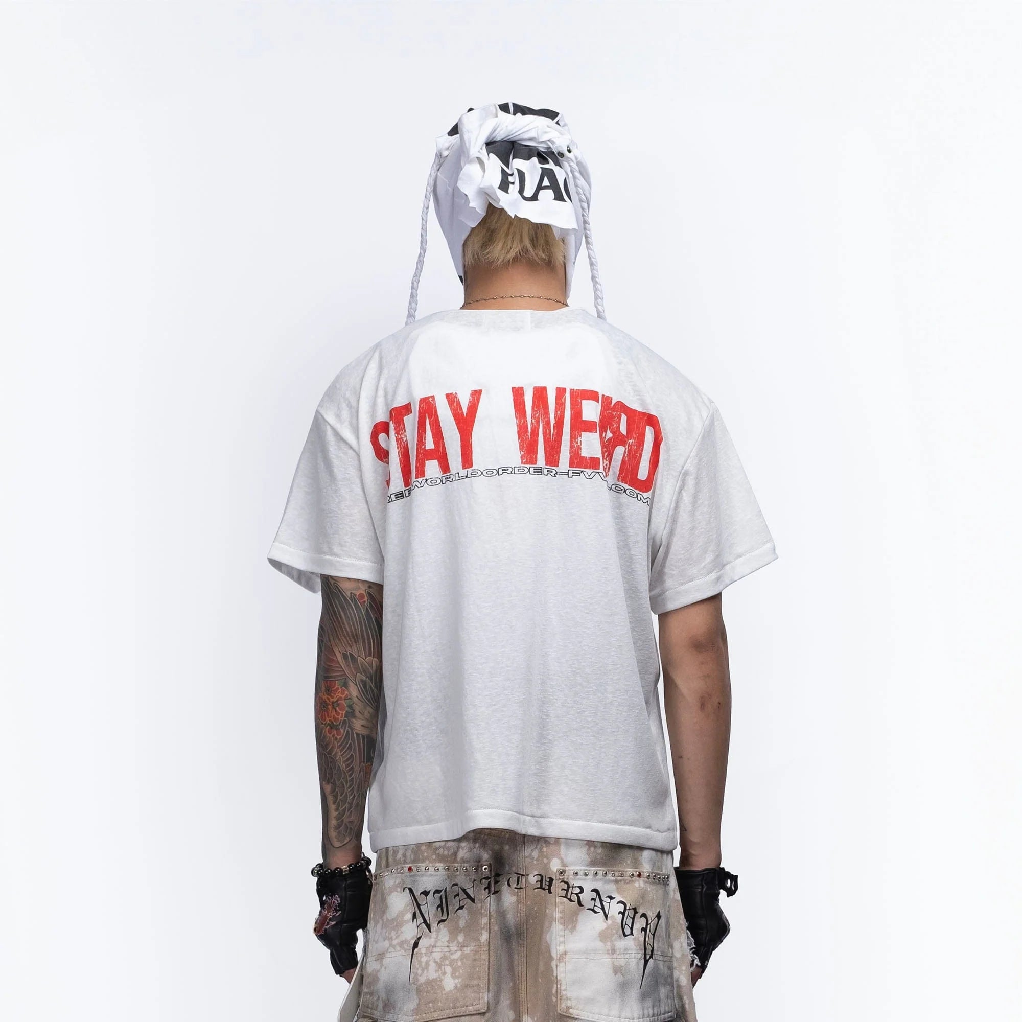 FVVO Stay Weird Graphic Punk T-Shirt