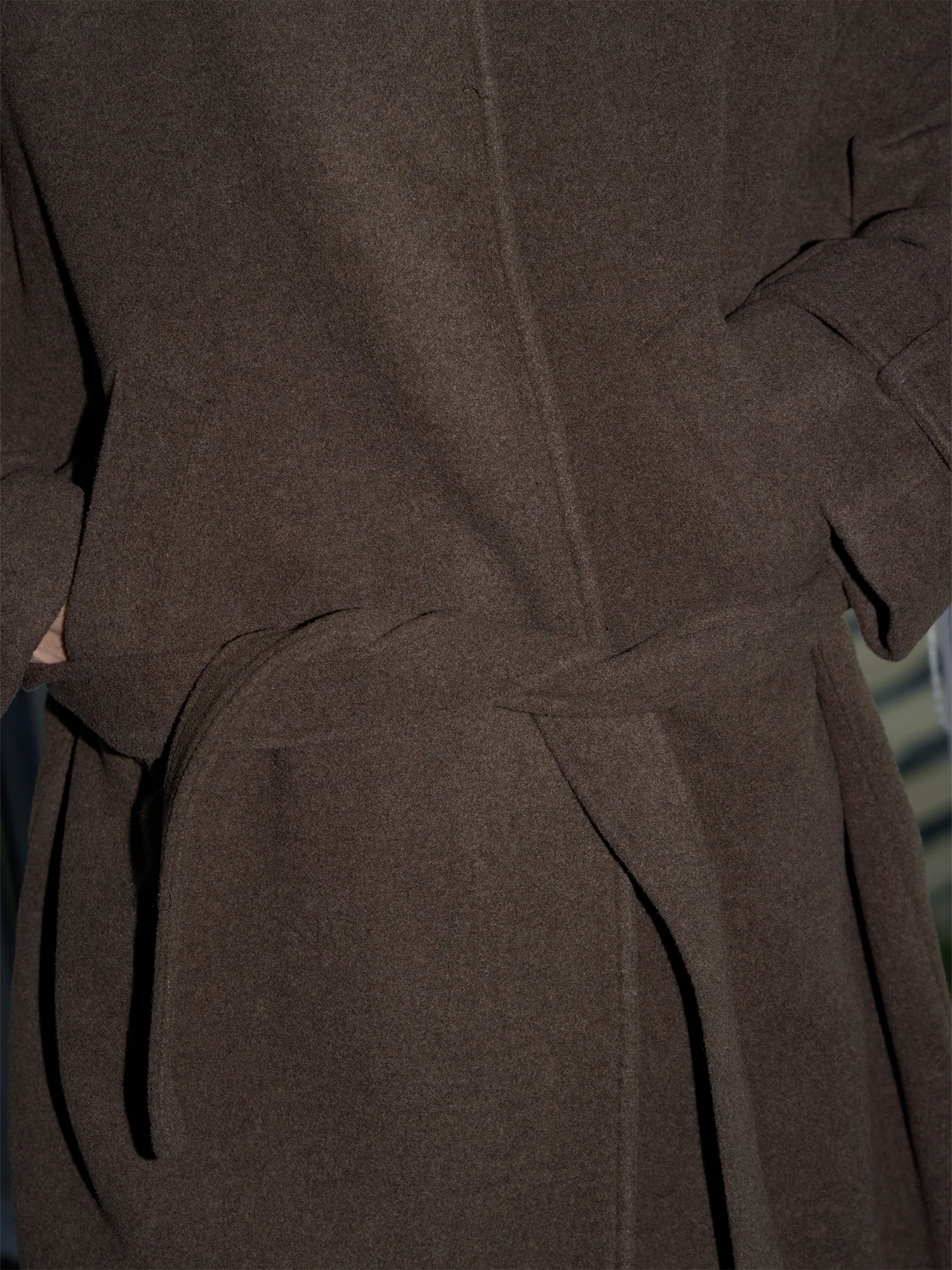 LABELROOM Essential Wool-Blend Funnel Belted Coat