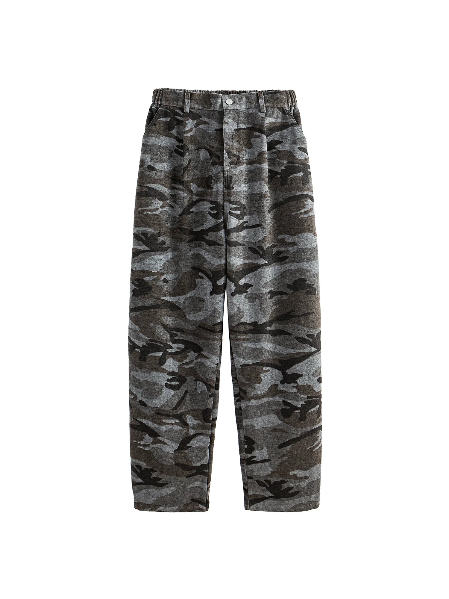 ME DA IGUAL Camo Elastic Waistband Tappered Pants
