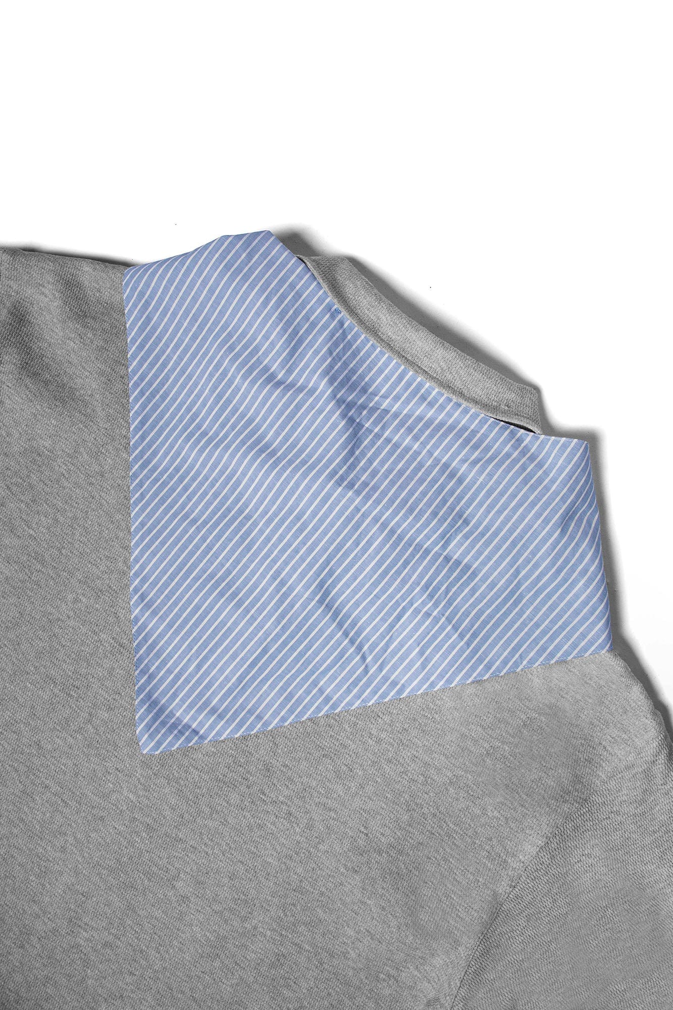 RELABEL Striped Sailor Collar Tie Sweatshirt