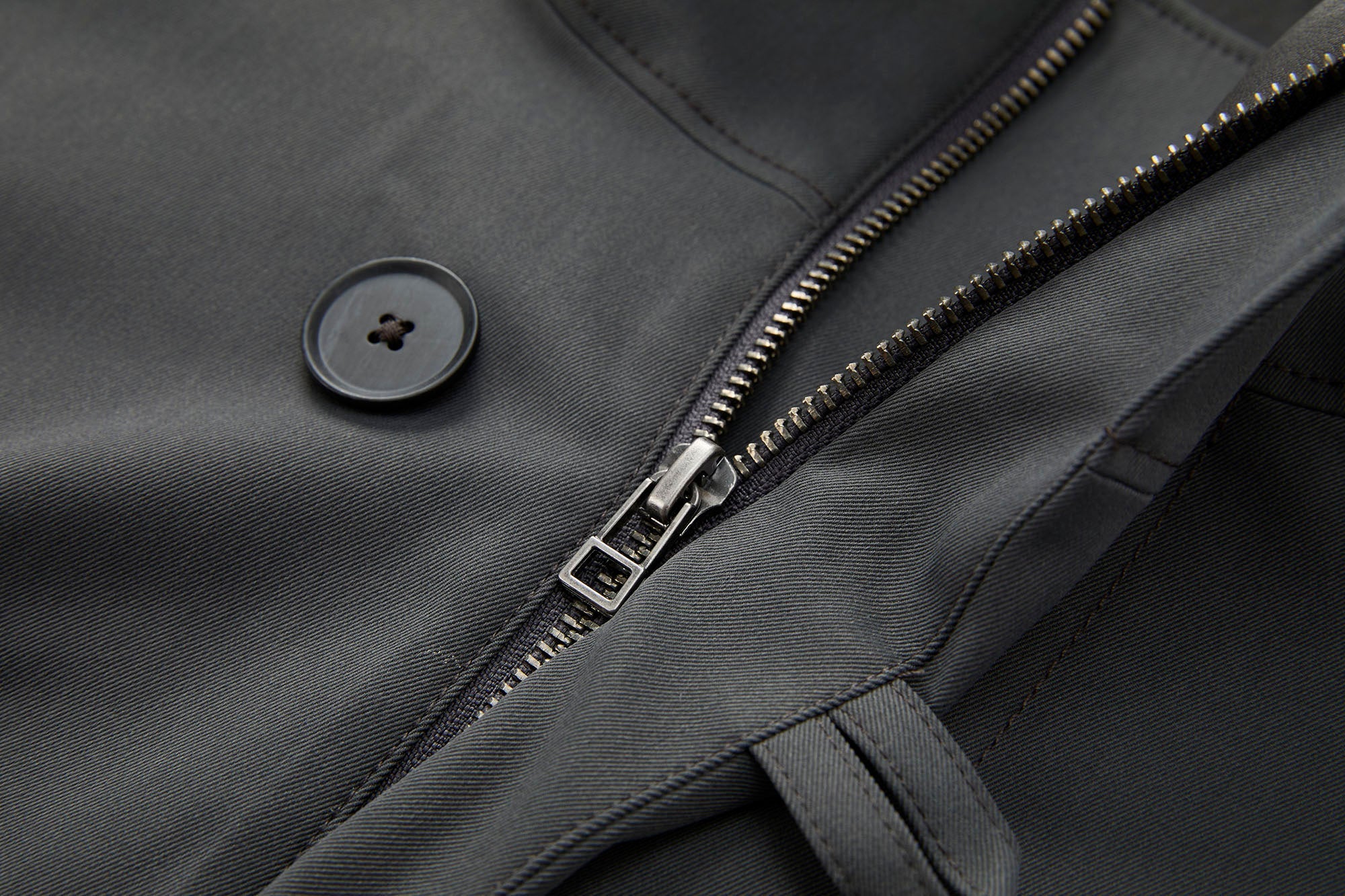 ORGANIC EMOTION Stand Collar PU Drawstring Jacket