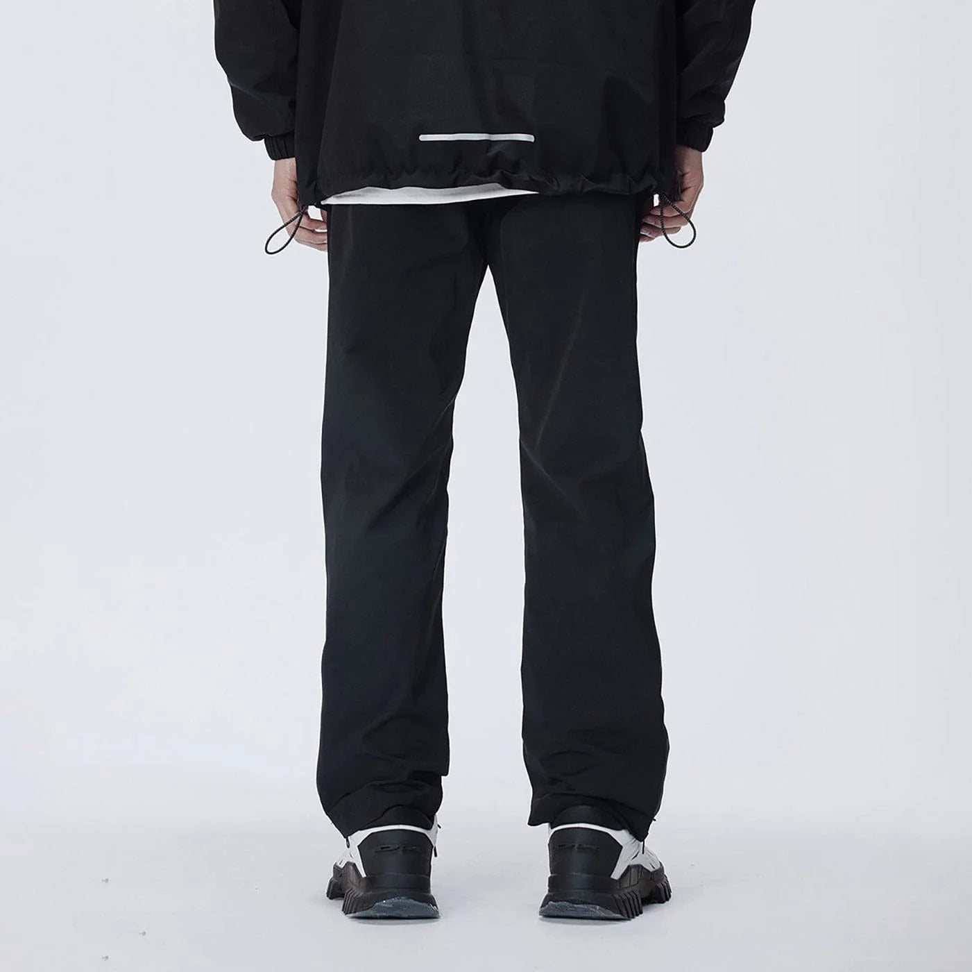 ENSHADOWER Side Zippers Crinkled Water-Proof Pants
