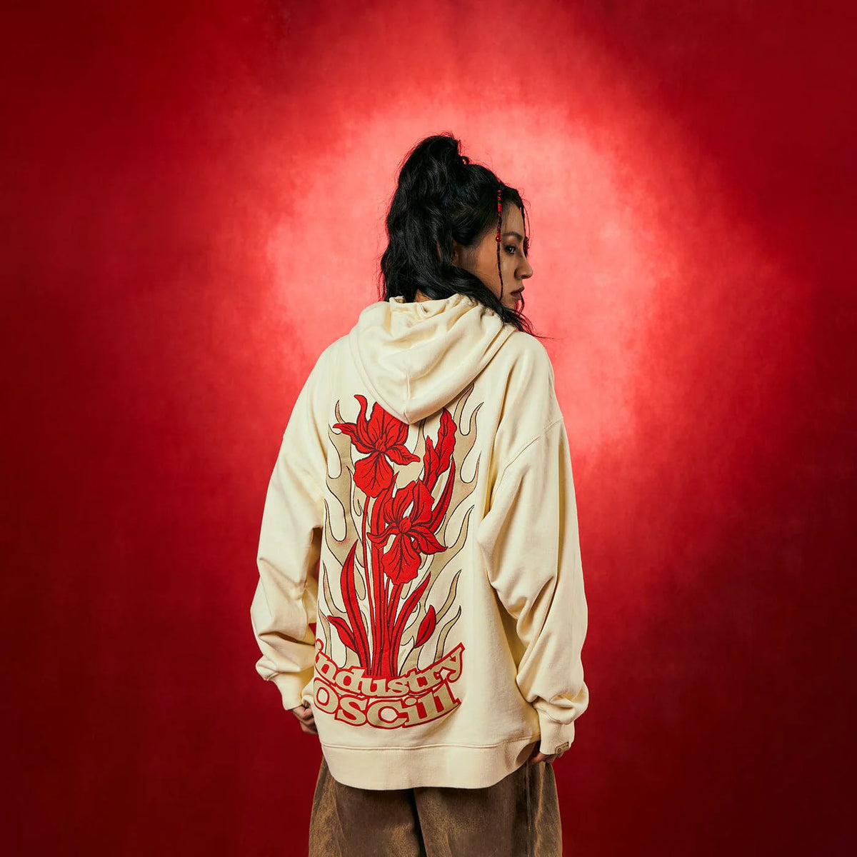 OSCILL Flame Flower Hoodie