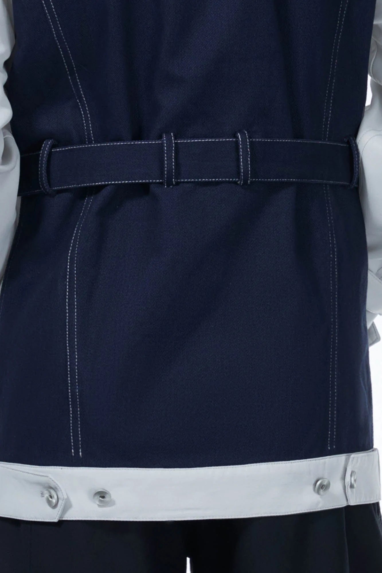 LOSTNFOUND Spliced Stitch Strappy Jacket
