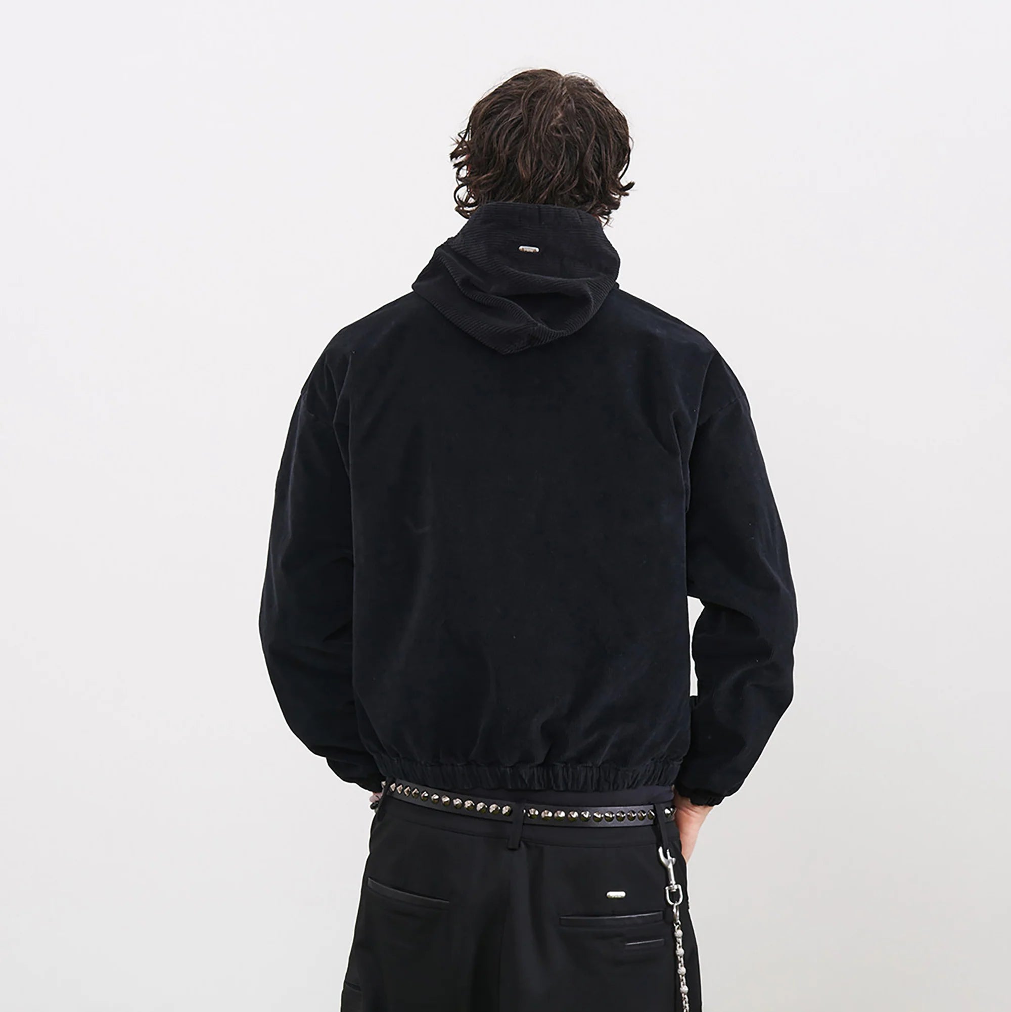PMW Washed Corduroy Zip-Up Hoodie