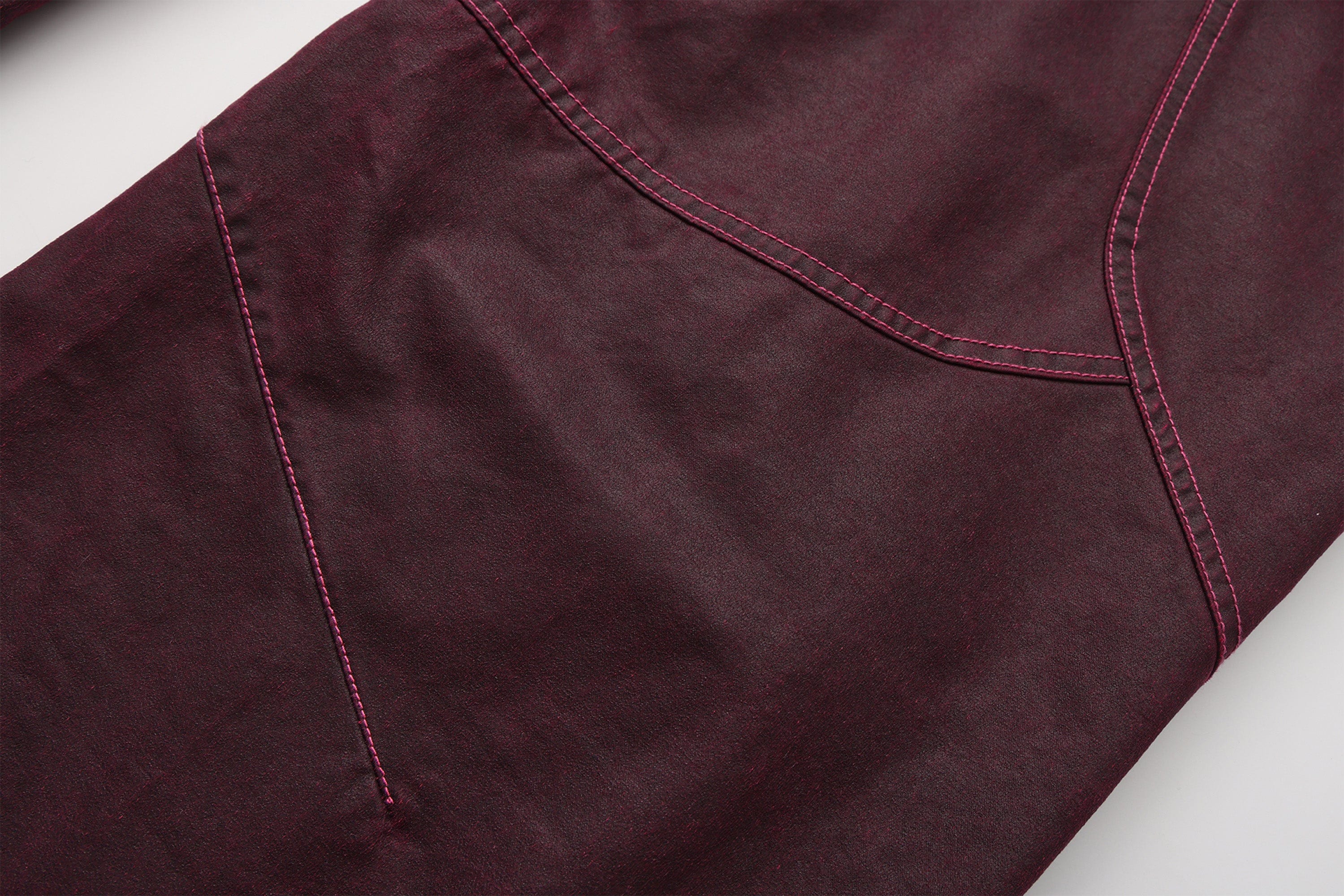 VANN VALRENCE Structured Panel Pleated-Knee Pants