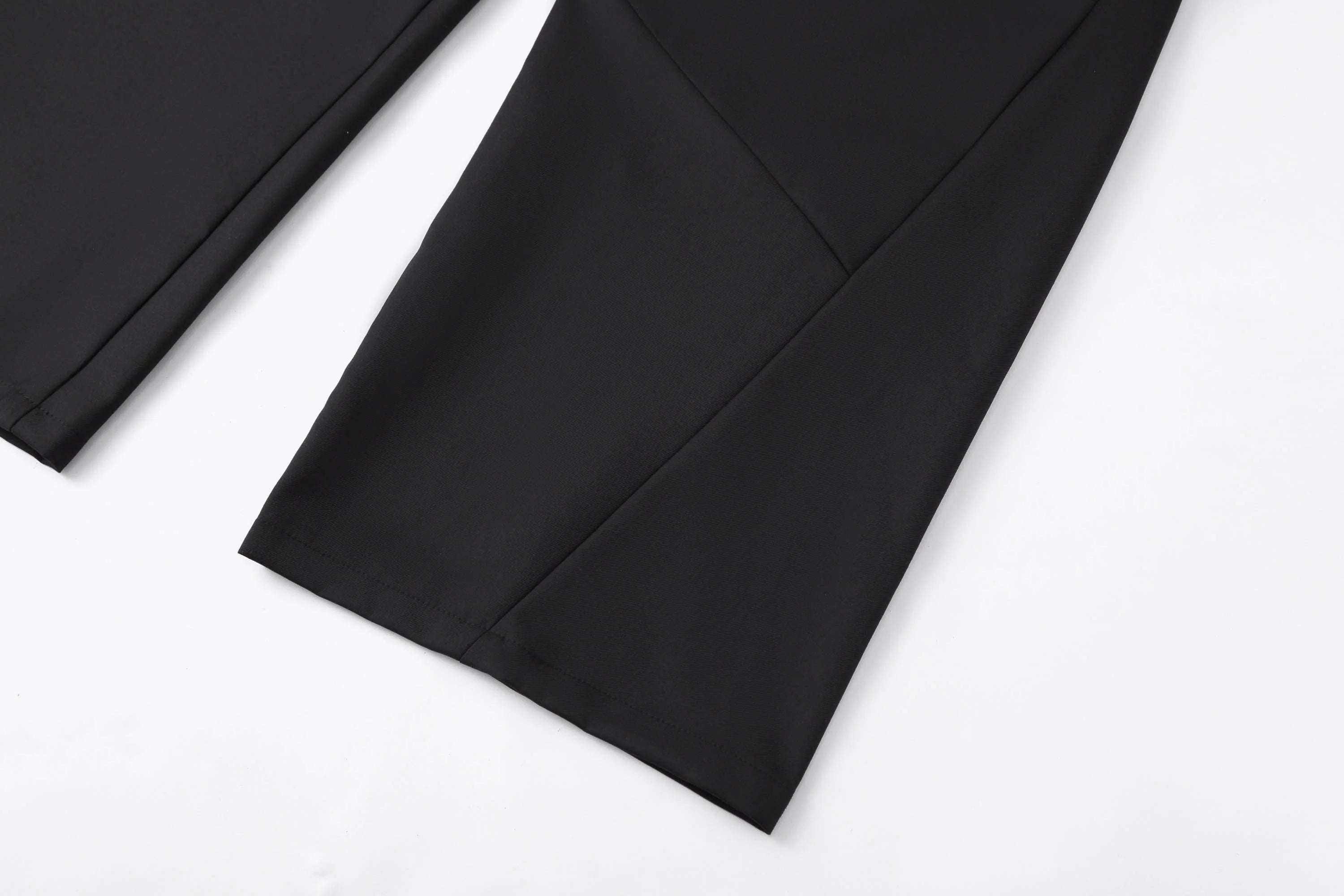 CLP Essential Spliced Crinkled Wide-Leg Trousers