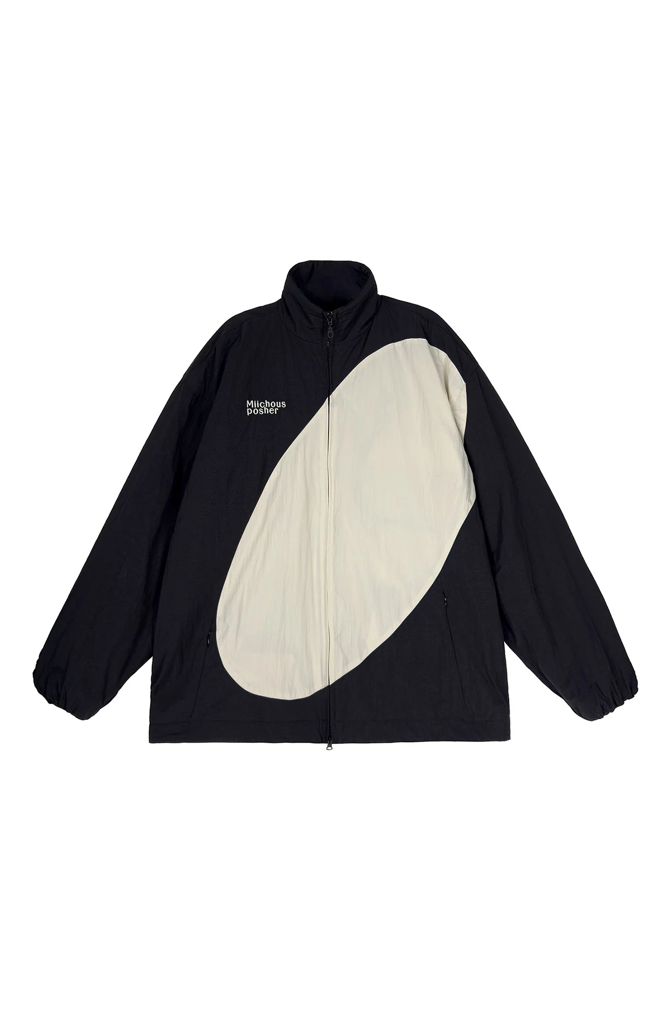 MIICHOUS Contrast Curved Paneled Padded Jacket