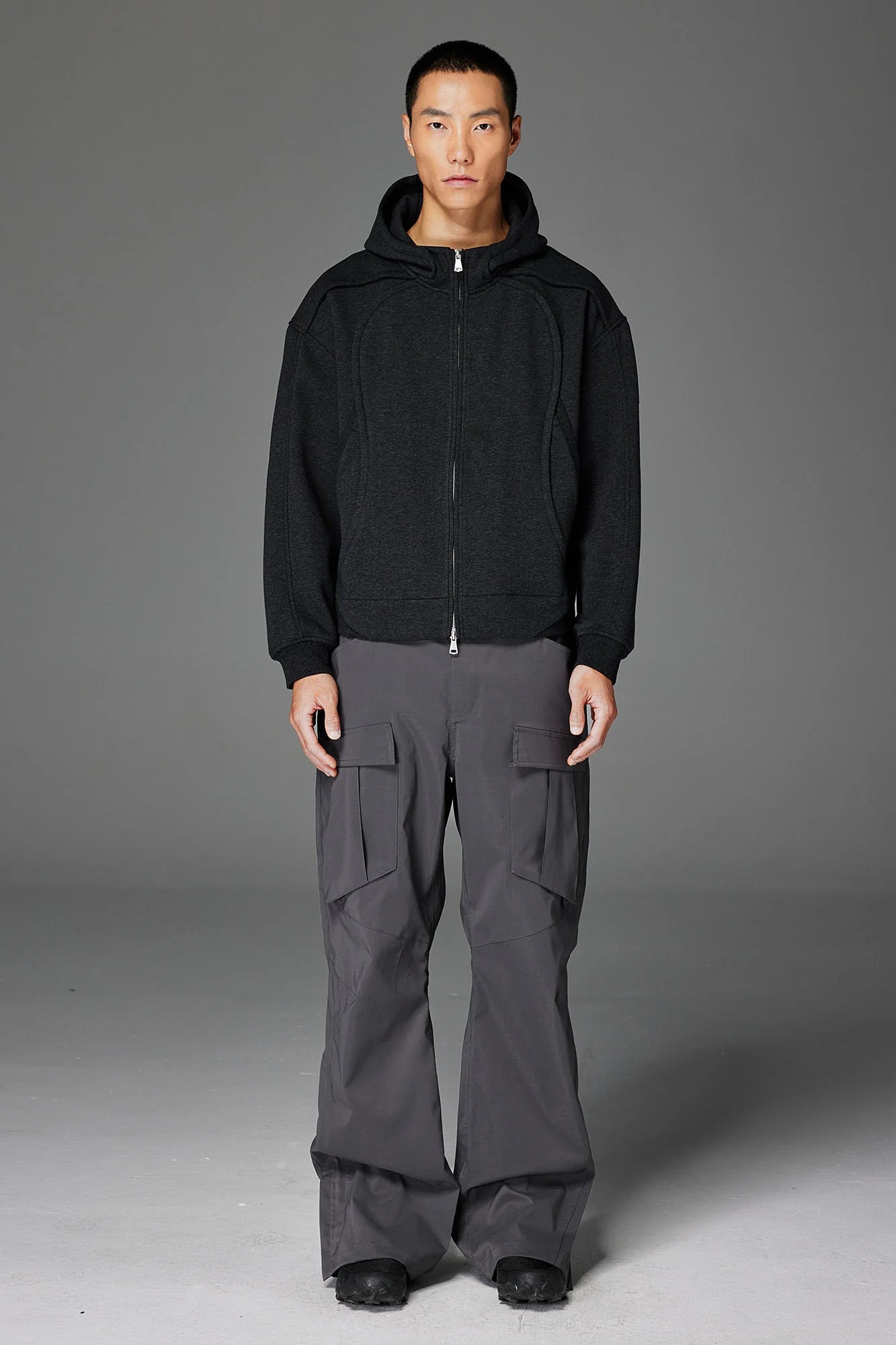 CATSSTAC Curved Panel Double-Zip Hoodie