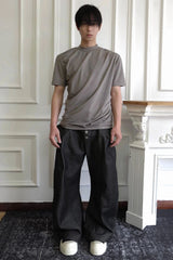 SSIN7 Essential Drape Texture Mock T-Shirt