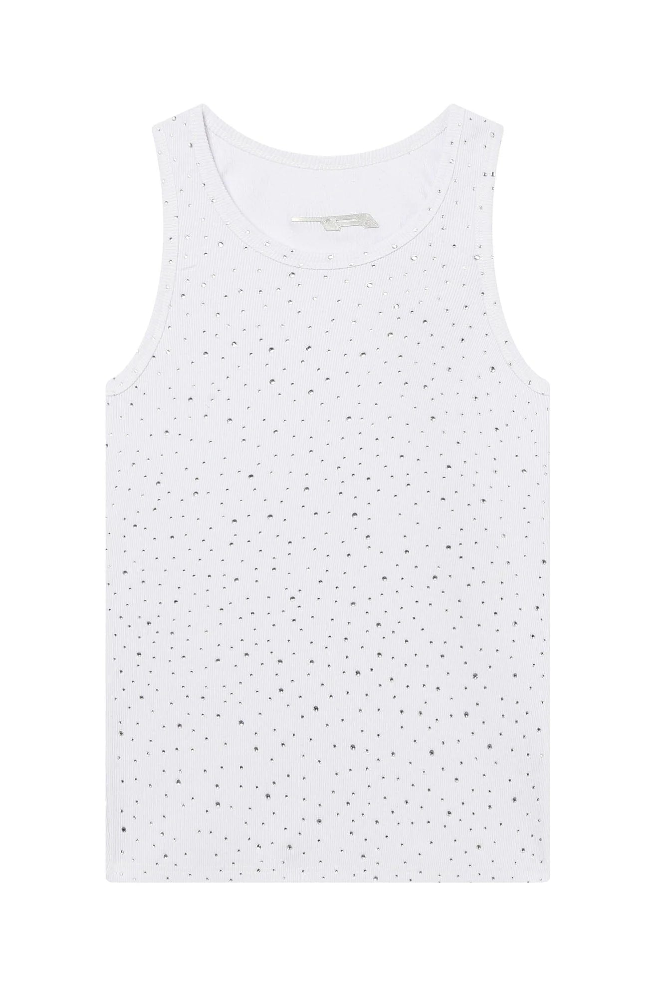 CLP Sparkle Diamond Ribbed Tank Top