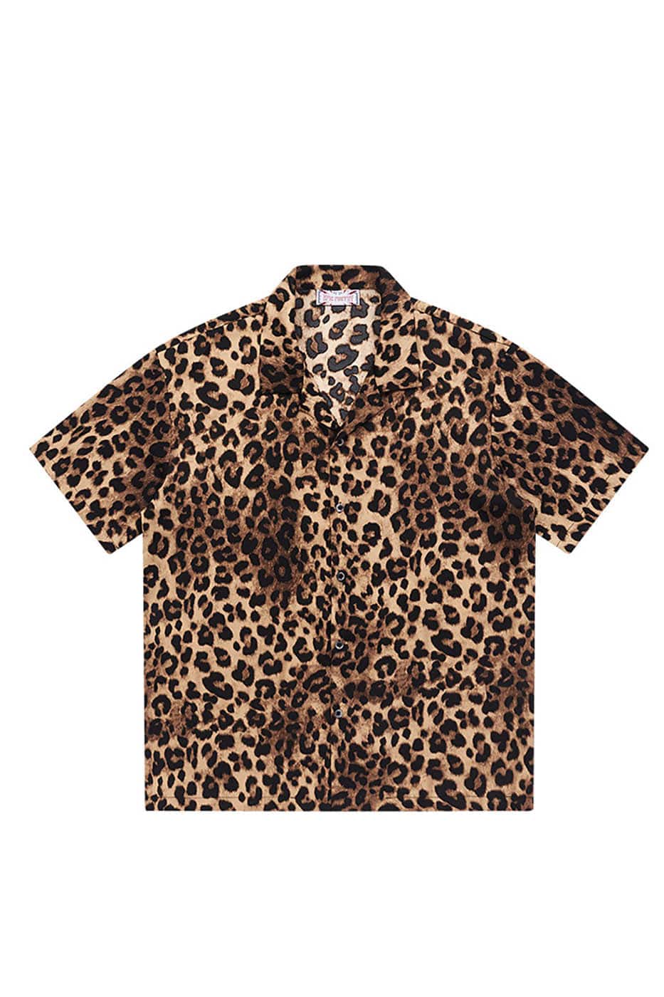 EPIC POETRY Leopard Cuban Half Shirt