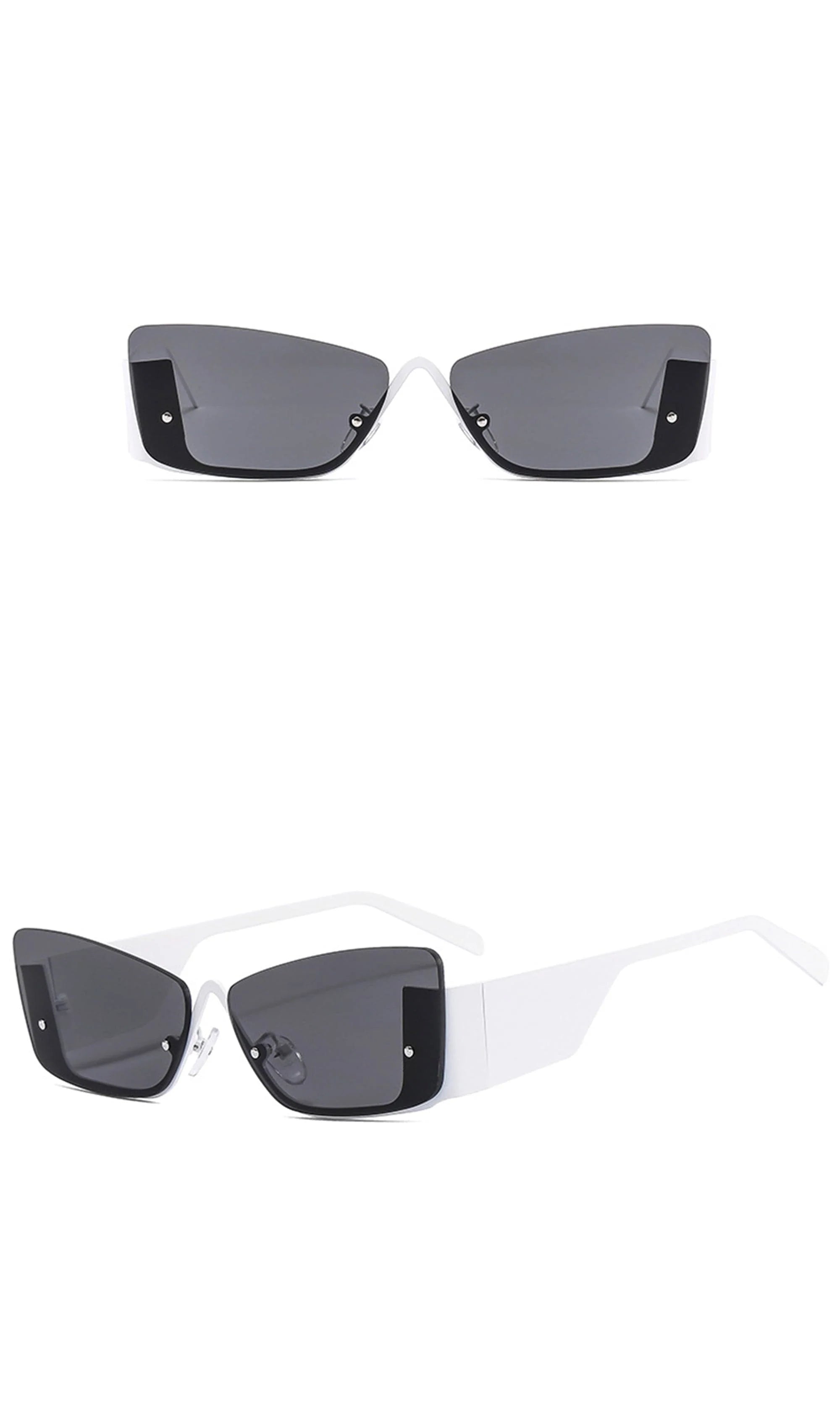 DAMAGE ASIA OPTICALS Modern Half Frame Sunglasses