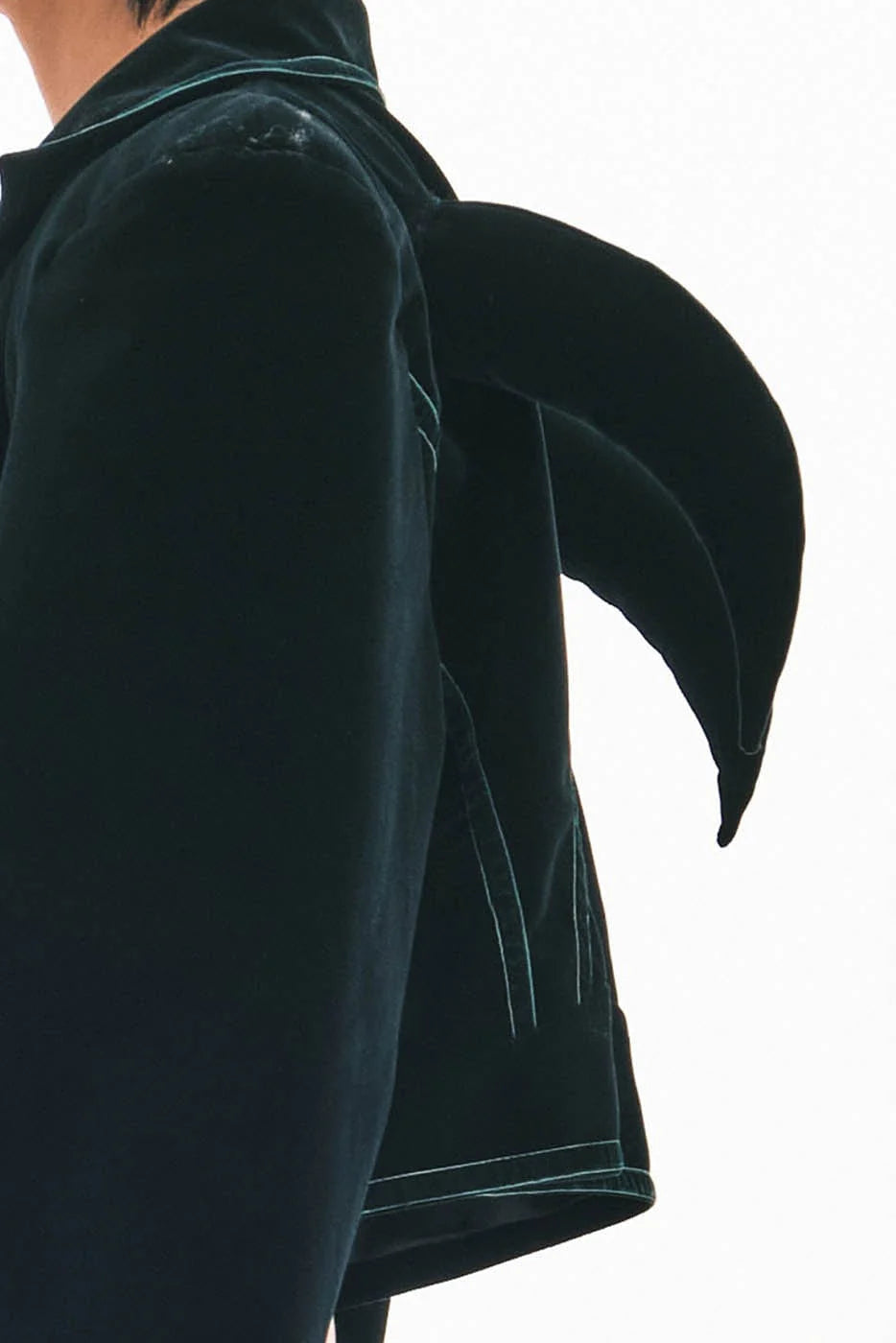 EMBRYO Devil Horned Velvet Cropped Jacket