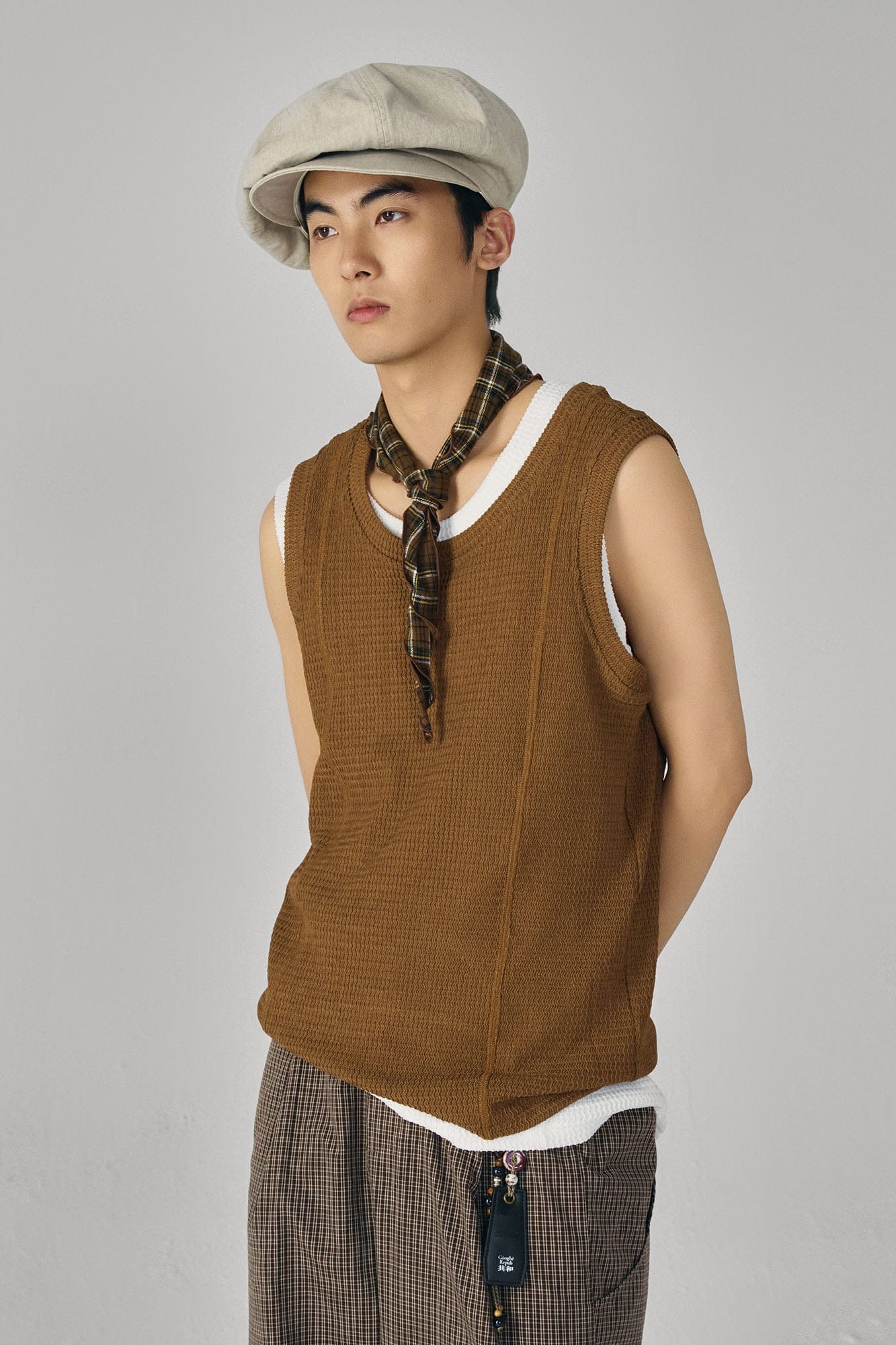 GONGHE REPUB Wavy Ribbed Vest