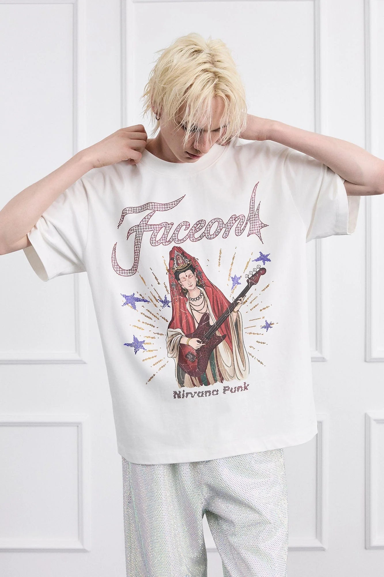 FACEONLAB Rock Bodhisattva Oversized T-Shirt