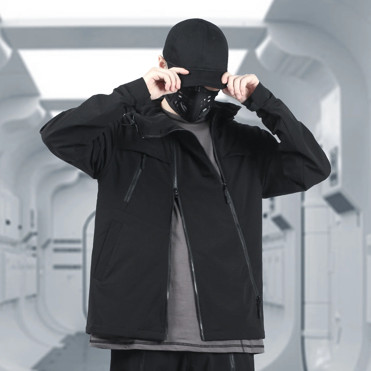SILENSTORM Dual-Placket Softshell Hooded Jacket