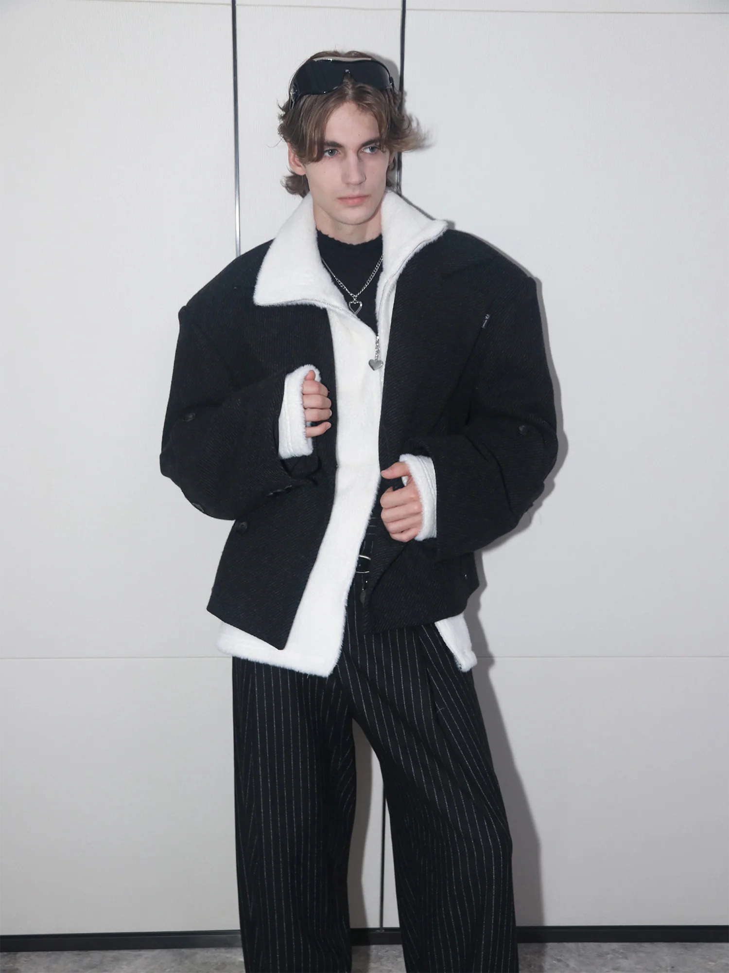 ASSEEN Asym-Zip Mohair Cardigan