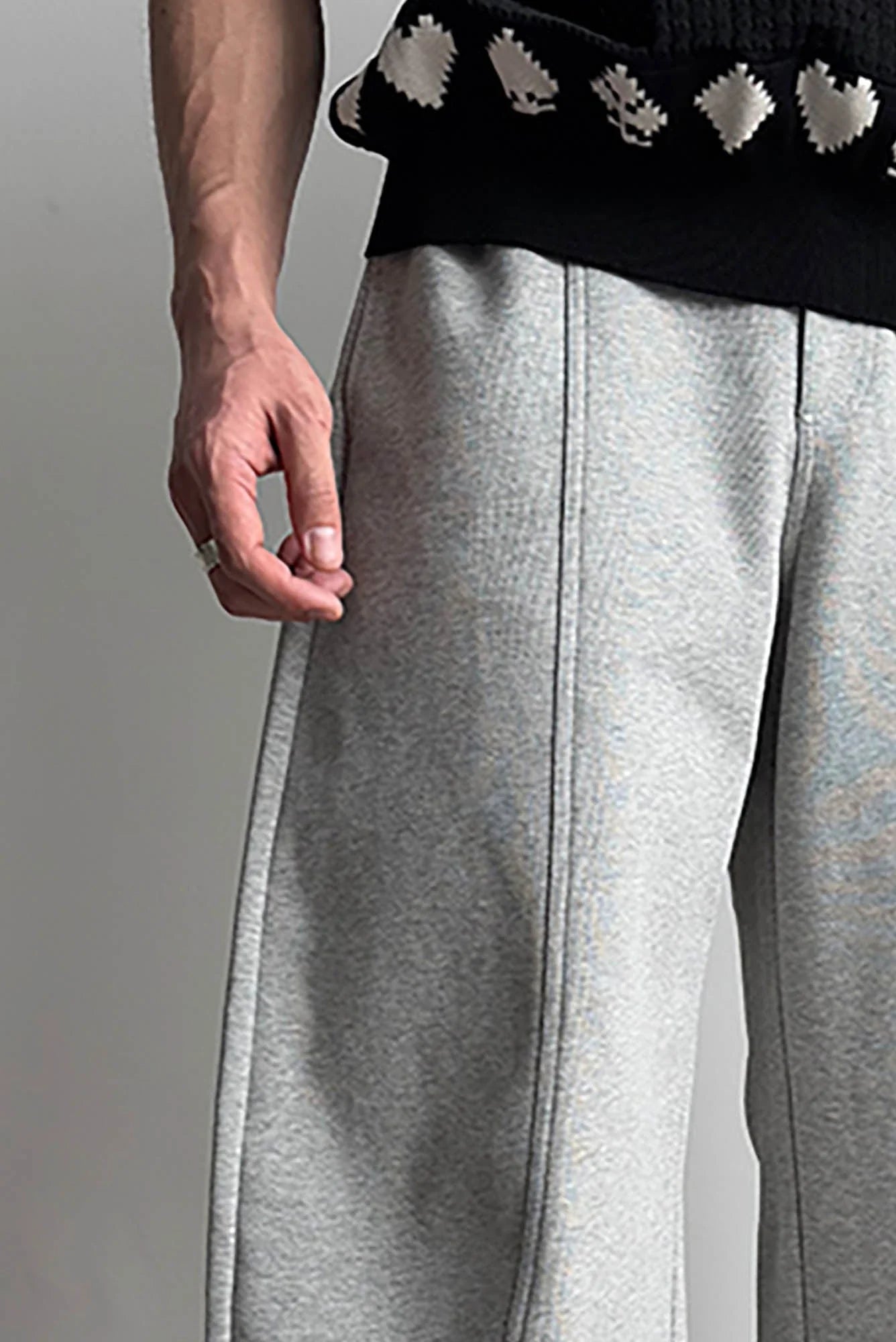 KREATE Curved-Spliced Sorona Quick-Dry Sweatpants