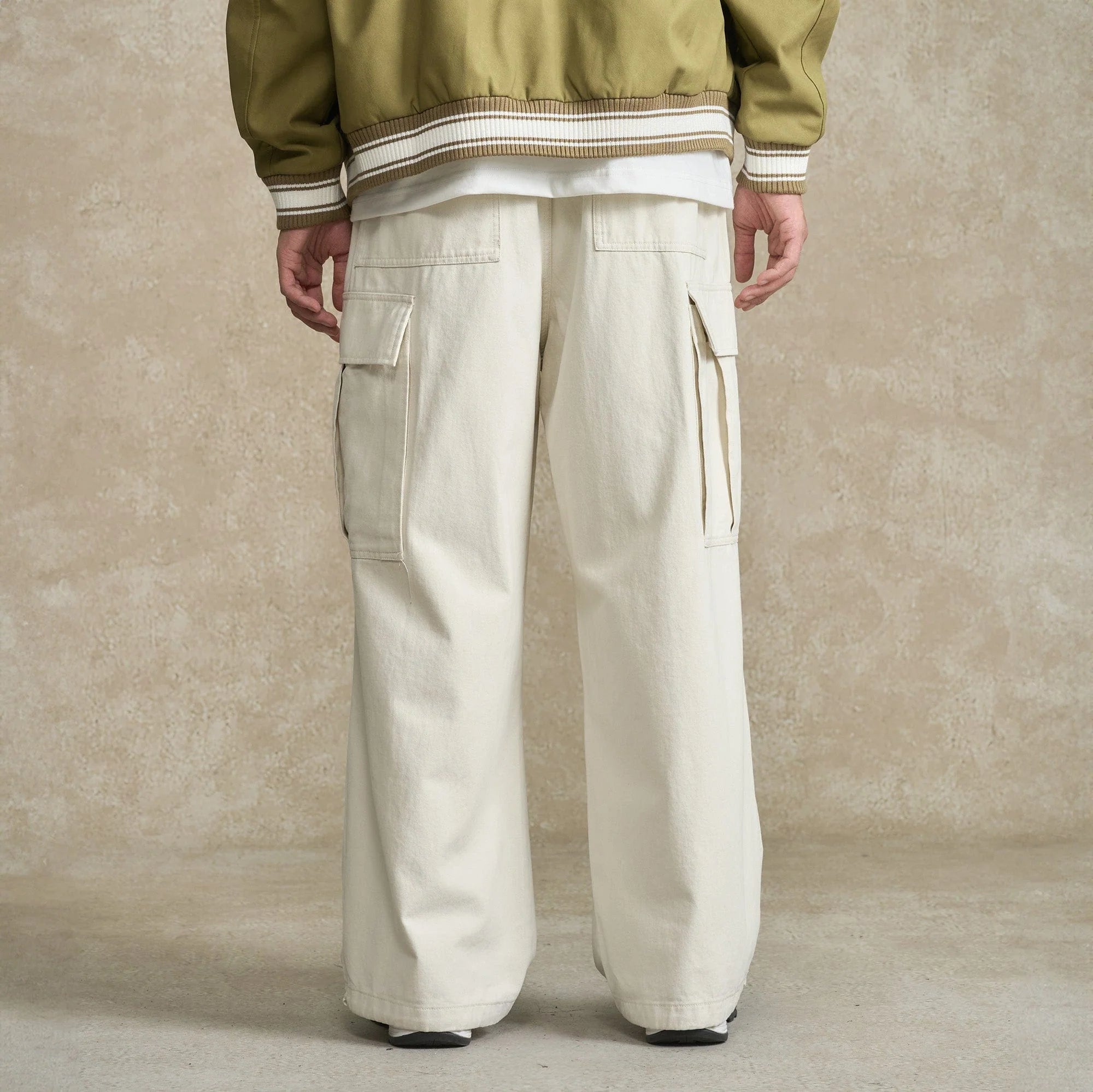 BONELESS Pleated Big Pocket Drawstring Cargo