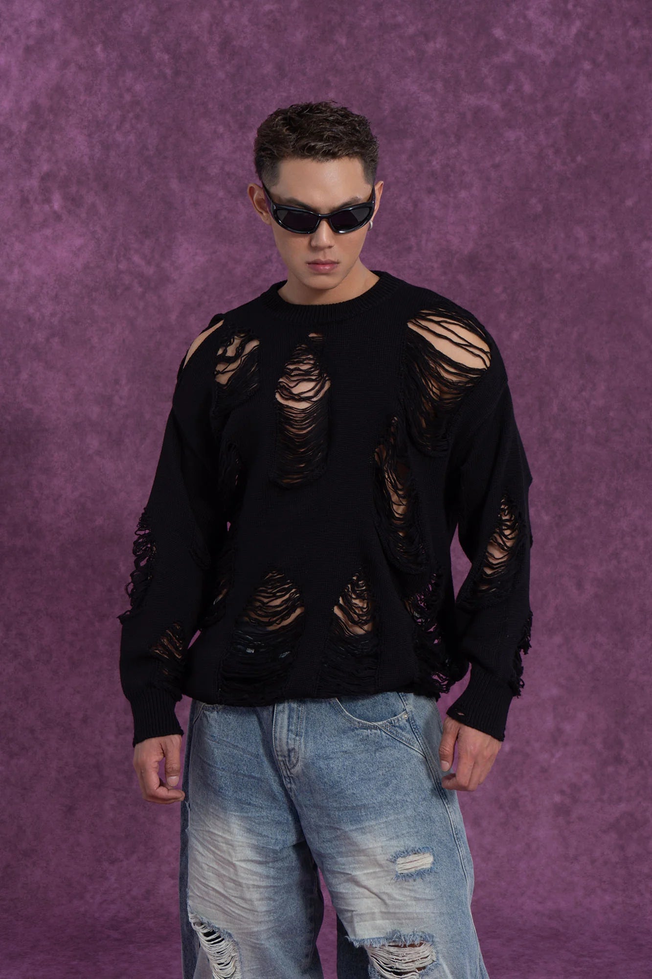 CLP Ripped Oversized Sweater