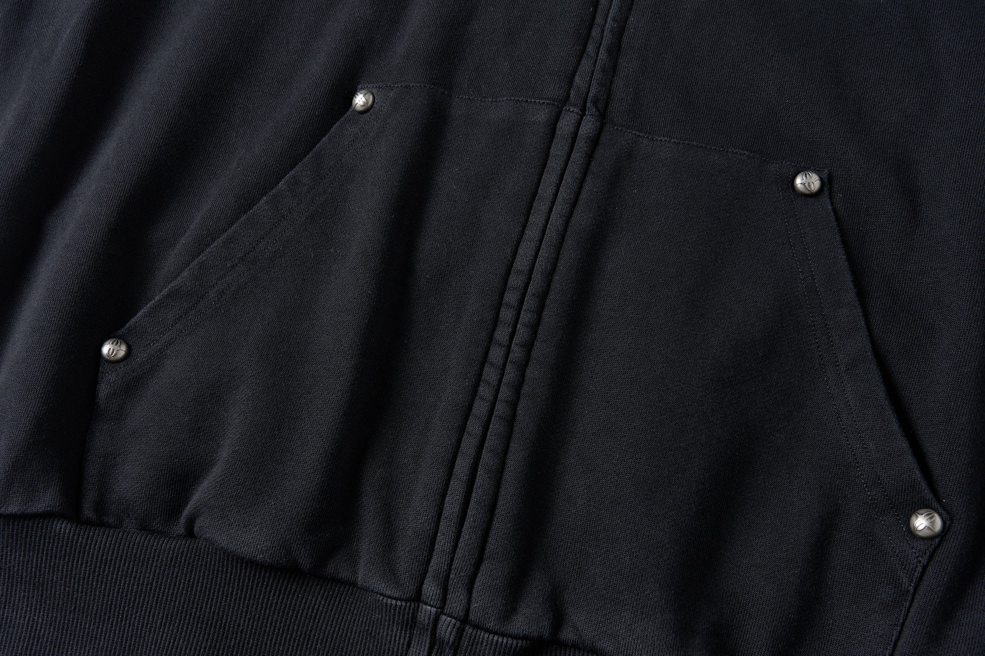 SAVAGEGROWTHWORLD Bullet Hole Graphic Washed Zip-Up Hoodie
