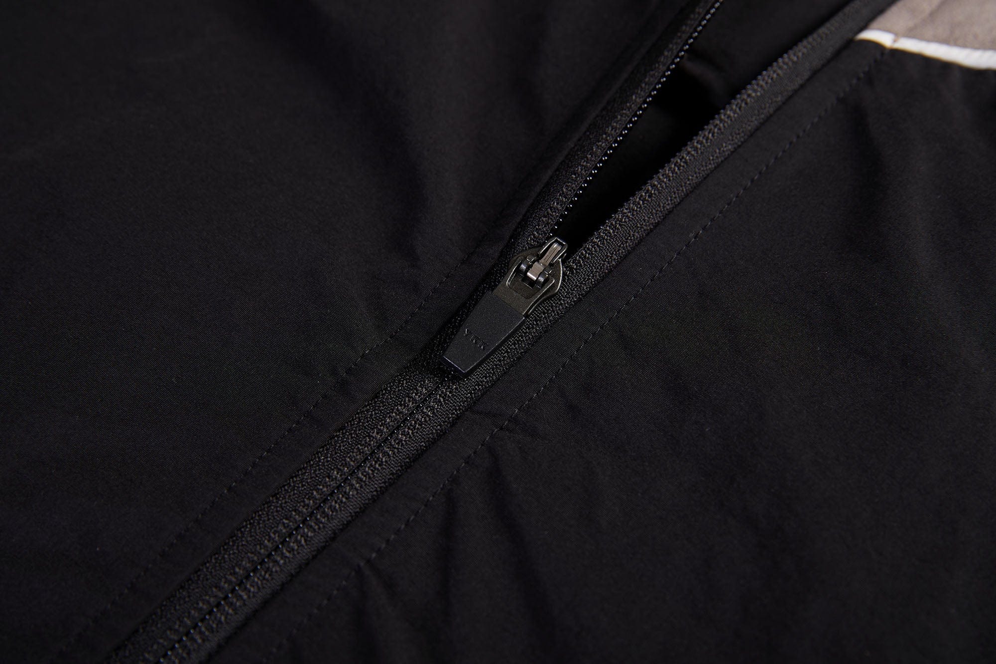 ERROR CODE ROBOT Diagonal Stripe Suede Track Half Jacket
